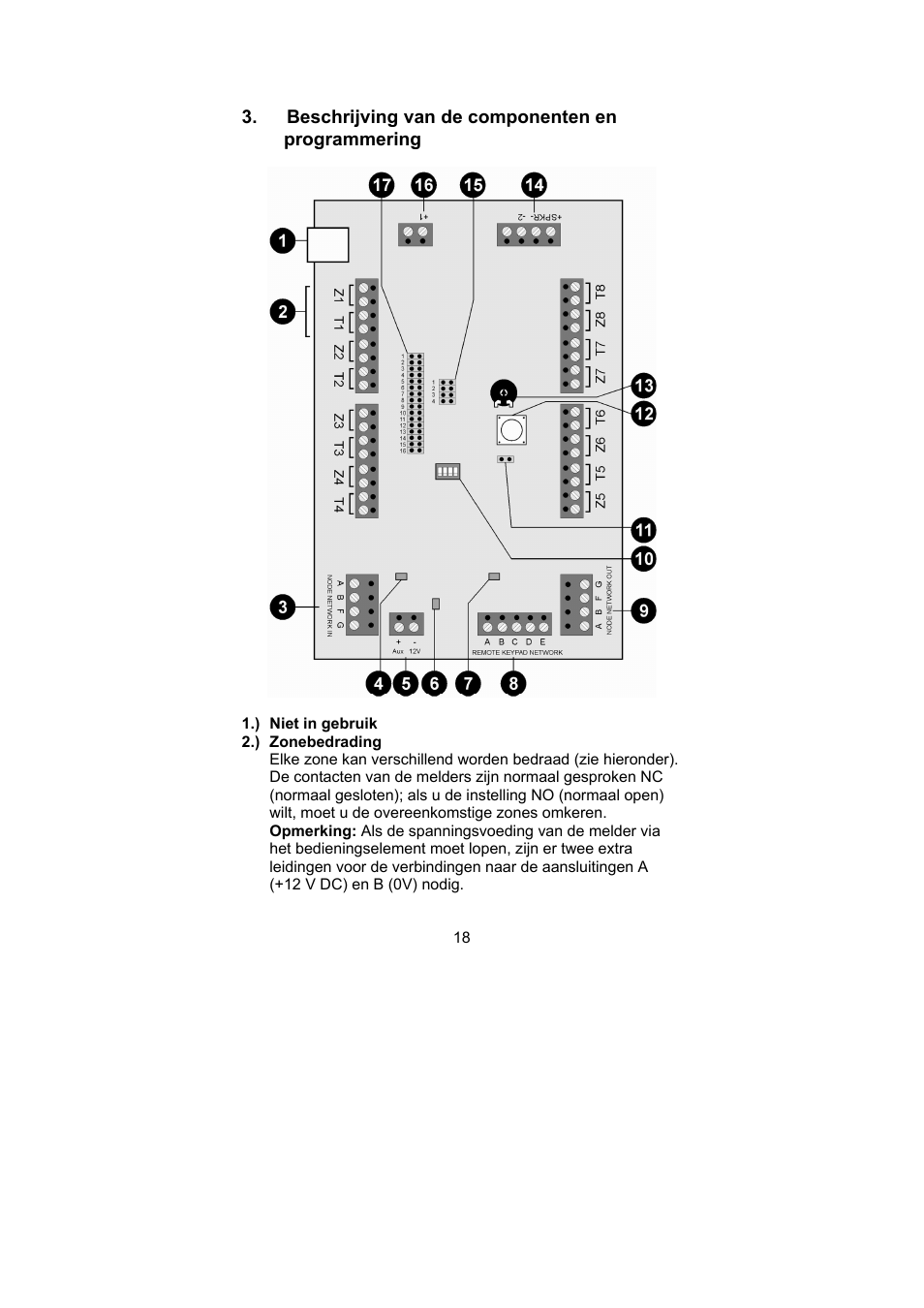 ABUS AZ4230 Terxon LX 8-zone Wired Extension User Manual | Page 18 / 32