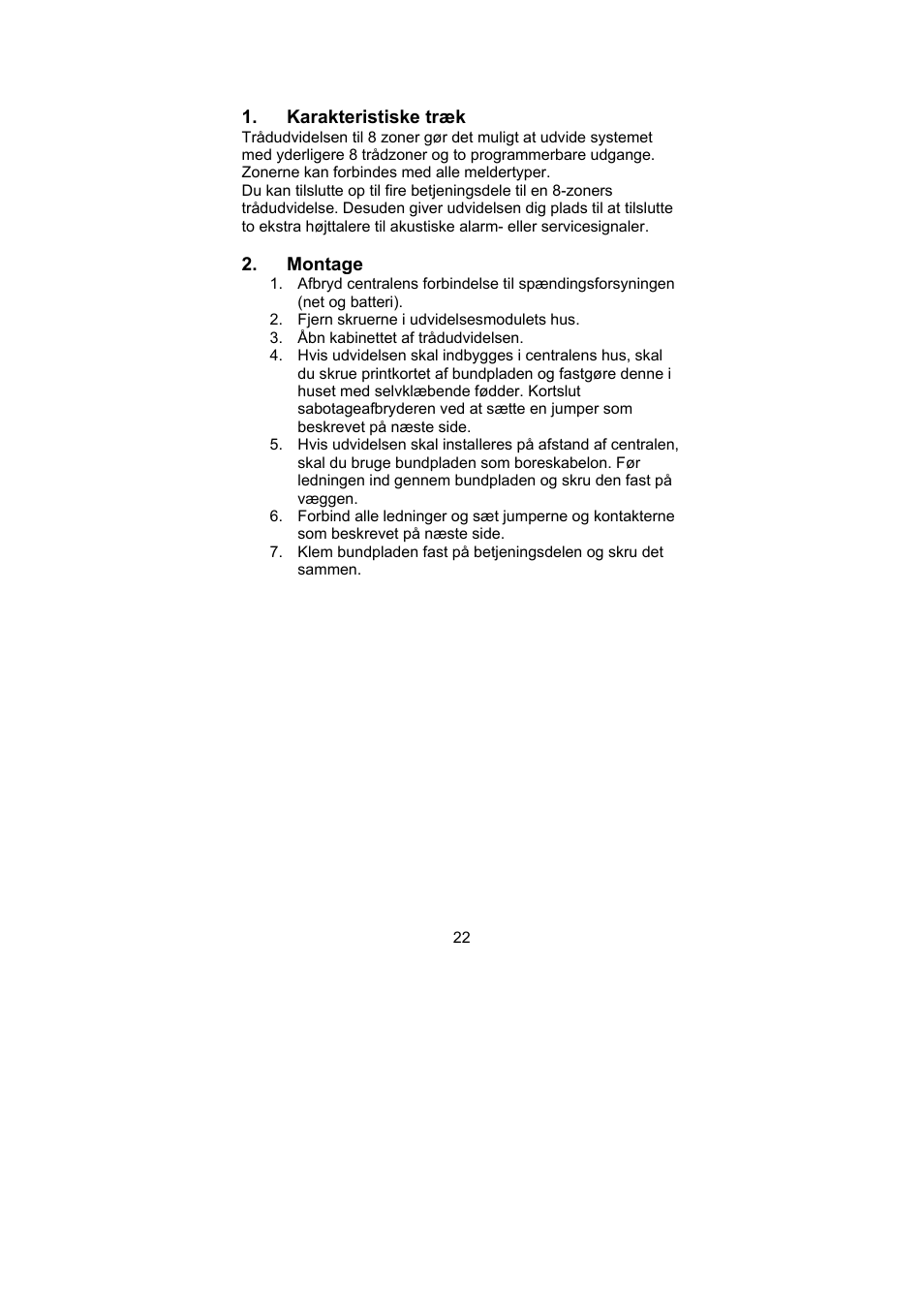 ABUS AZ4230 Terxon LX 8-zone Wired Extension User Manual | Page 22 / 32