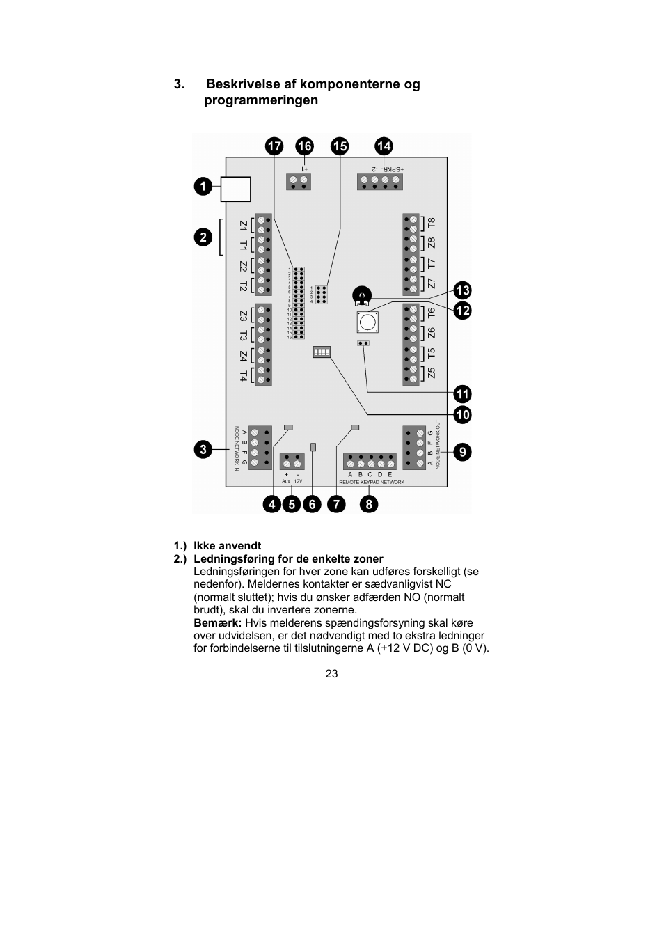 ABUS AZ4230 Terxon LX 8-zone Wired Extension User Manual | Page 23 / 32