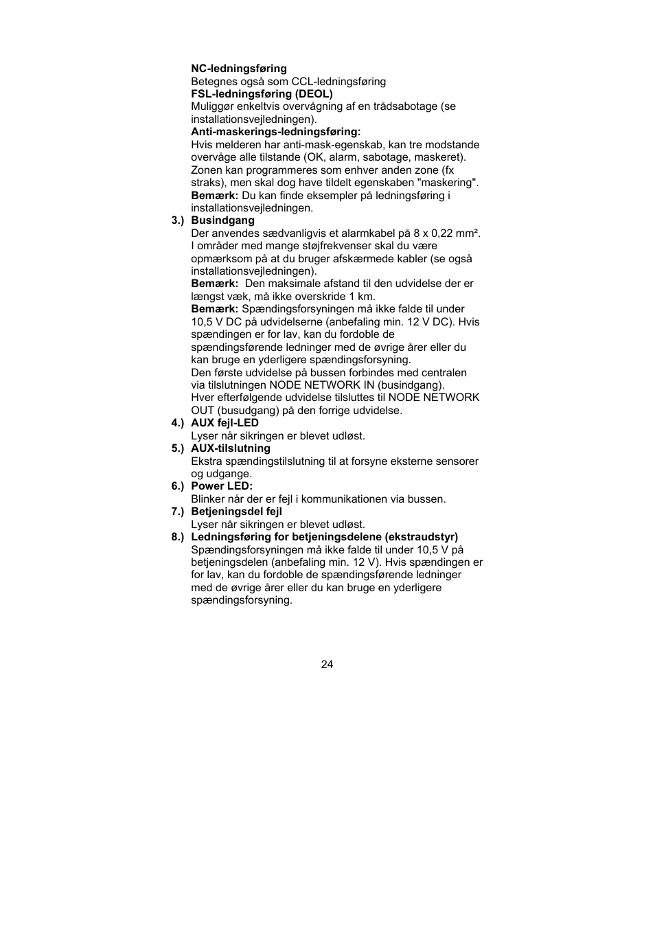 ABUS AZ4230 Terxon LX 8-zone Wired Extension User Manual | Page 24 / 32