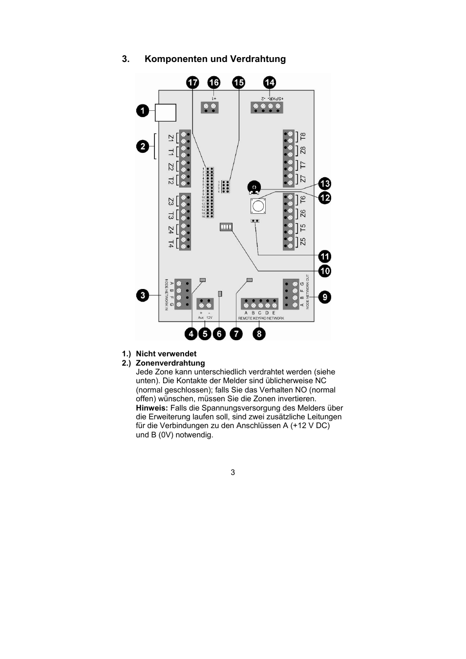 ABUS AZ4230 Terxon LX 8-zone Wired Extension User Manual | Page 3 / 32