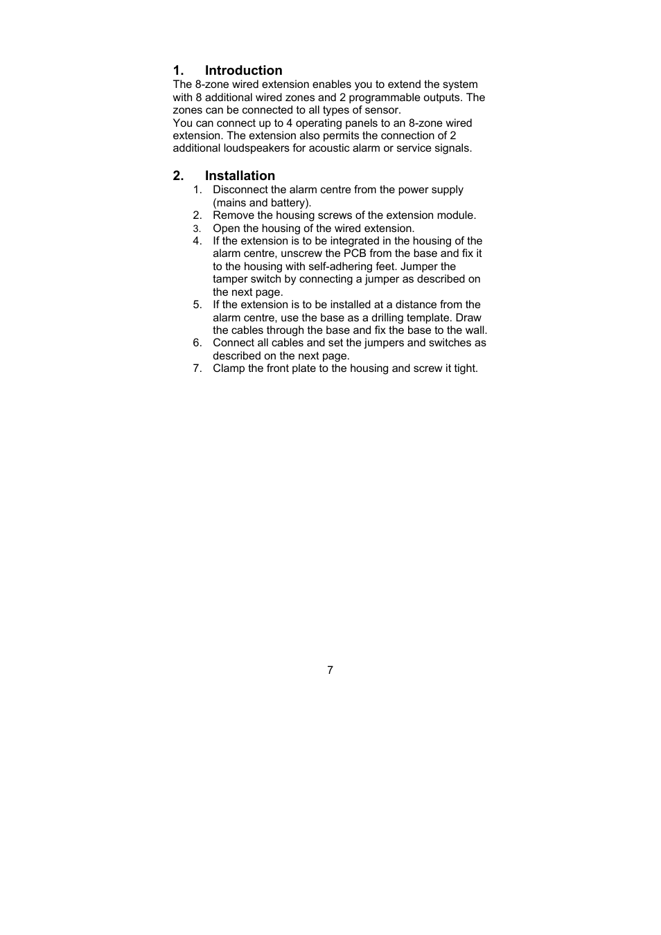 ABUS AZ4230 Terxon LX 8-zone Wired Extension User Manual | Page 7 / 32