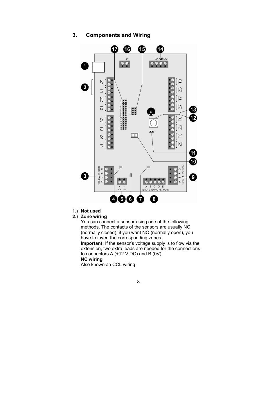 ABUS AZ4230 Terxon LX 8-zone Wired Extension User Manual | Page 8 / 32