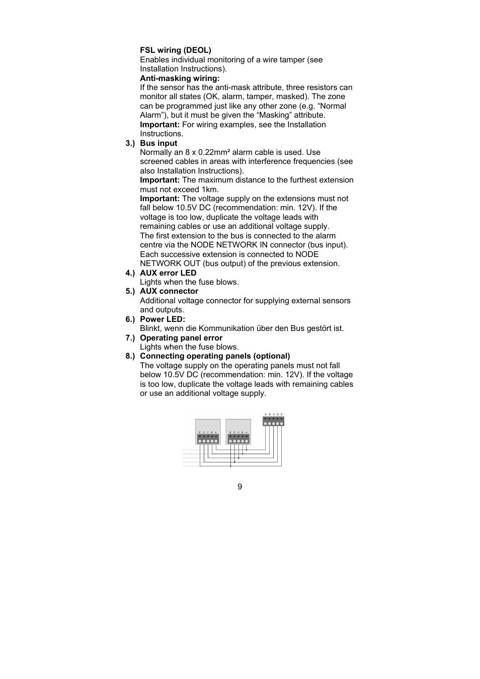 ABUS AZ4230 Terxon LX 8-zone Wired Extension User Manual | Page 9 / 32
