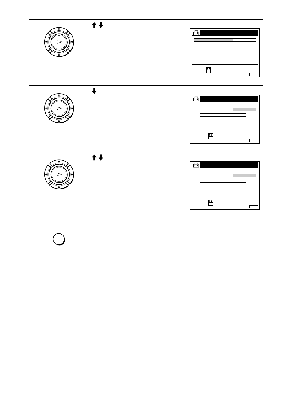 Press m/m to highlight on, then press ok, Press m to highlight clock program, then press ok, Press menu to exit the menu | Sony SLV-SE100K User Manual | Page 20 / 72