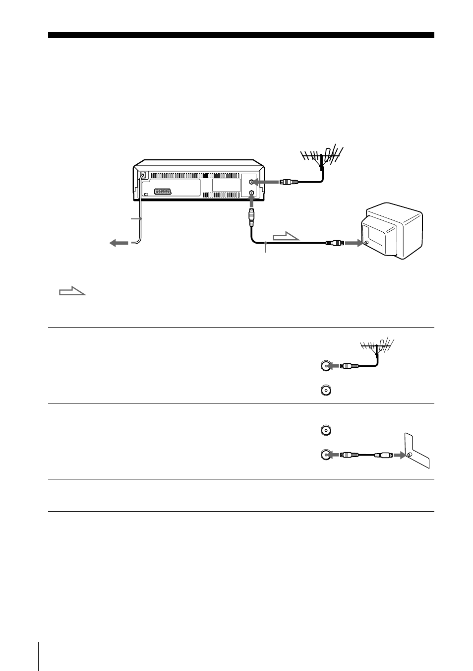 Step 3 : connecting the vcr | Sony SLV-SE100K User Manual | Page 8 / 72