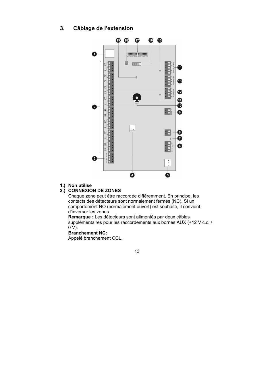 ABUS AZ4250 Terxon LX 8-zone Wired Extension with PSU User Manual | Page 13 / 32
