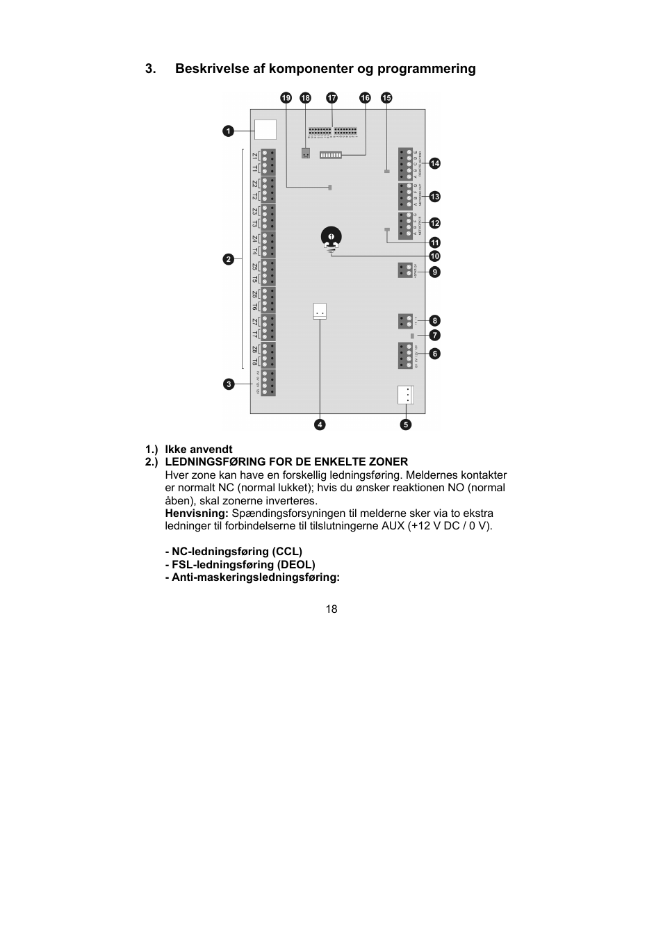 ABUS AZ4250 Terxon LX 8-zone Wired Extension with PSU User Manual | Page 18 / 32