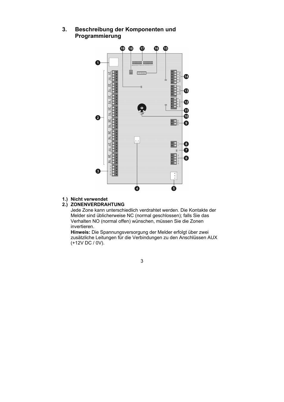 ABUS AZ4250 Terxon LX 8-zone Wired Extension with PSU User Manual | Page 3 / 32
