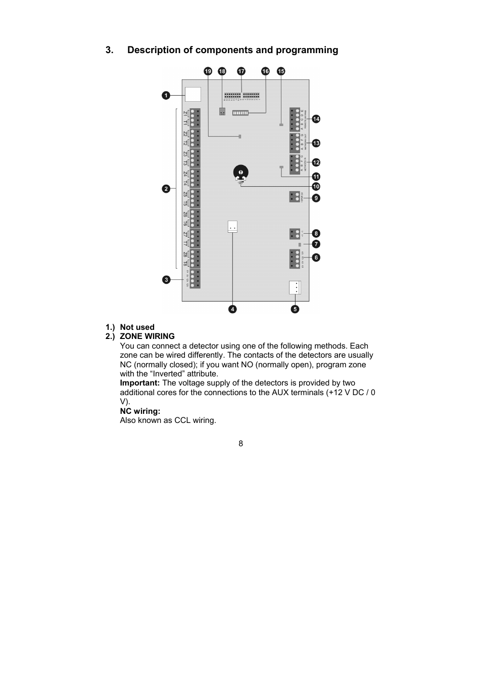 ABUS AZ4250 Terxon LX 8-zone Wired Extension with PSU User Manual | Page 8 / 32