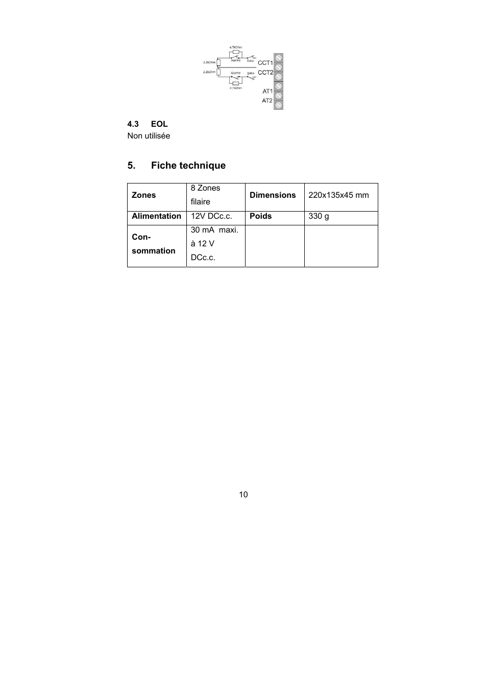 ABUS AZ4130 Terxon MX 8-zone Wired Extension User Manual | Page 10 / 20