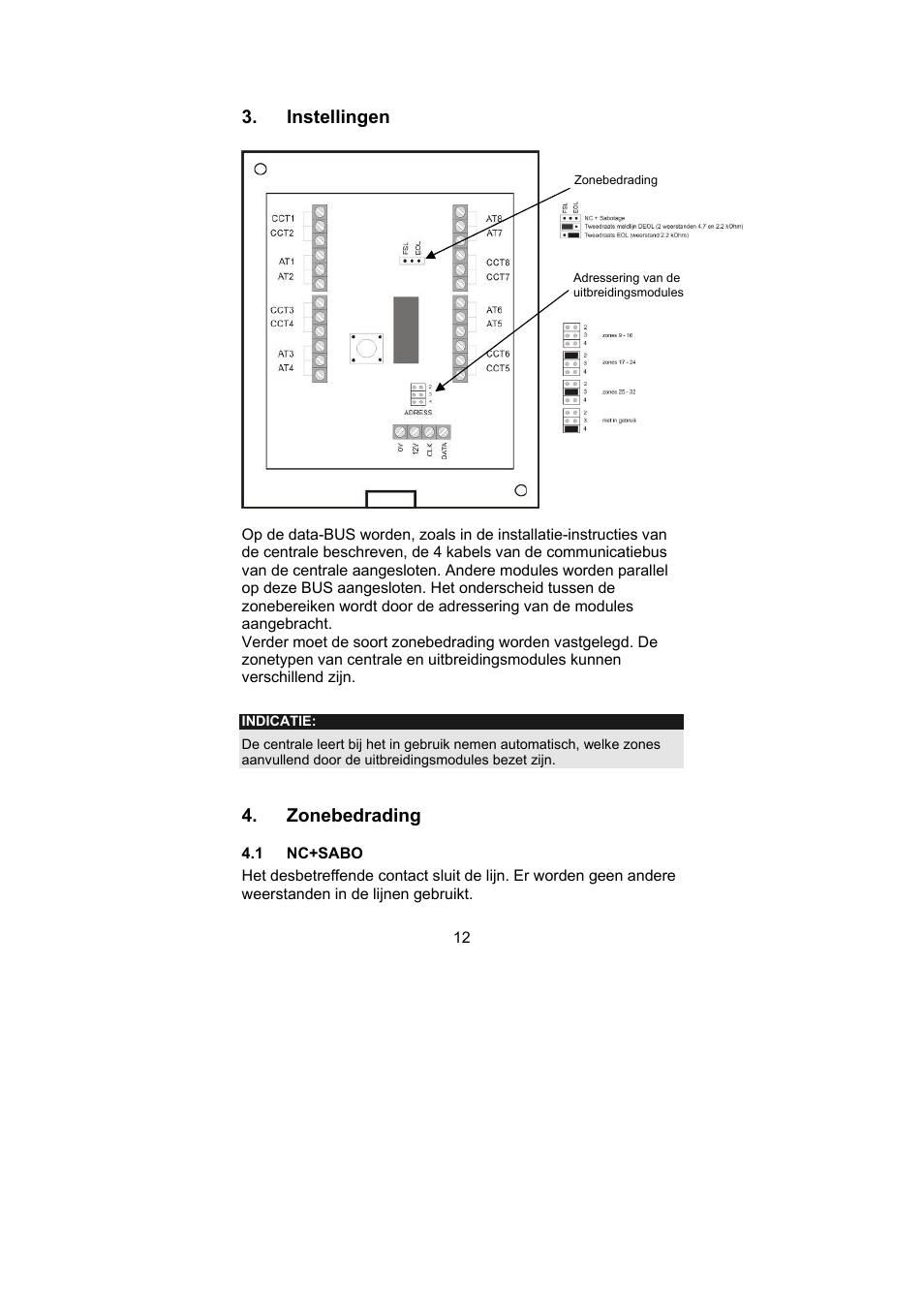 ABUS AZ4130 Terxon MX 8-zone Wired Extension User Manual | Page 12 / 20