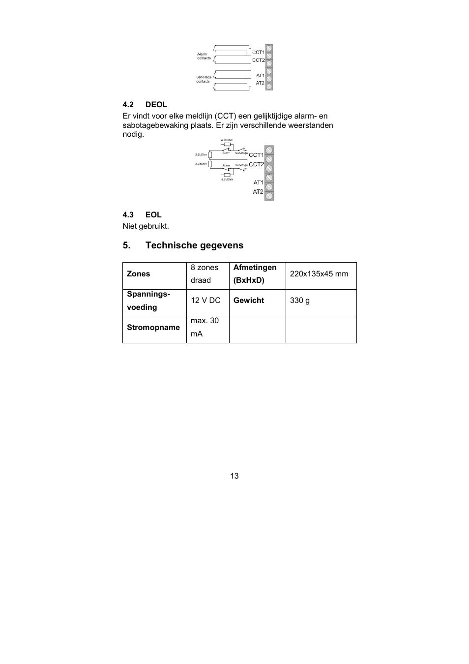 ABUS AZ4130 Terxon MX 8-zone Wired Extension User Manual | Page 13 / 20