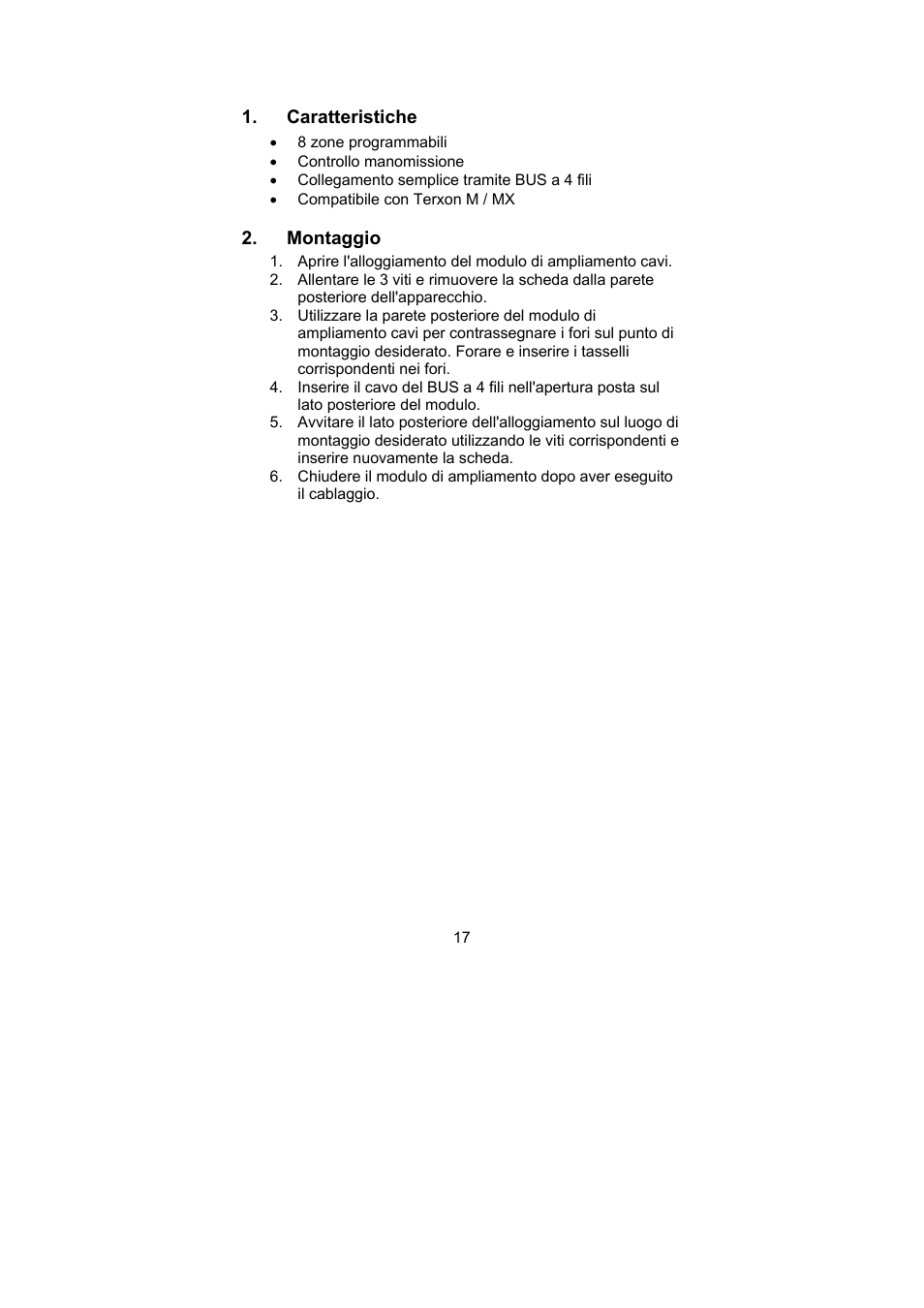 ABUS AZ4130 Terxon MX 8-zone Wired Extension User Manual | Page 17 / 20