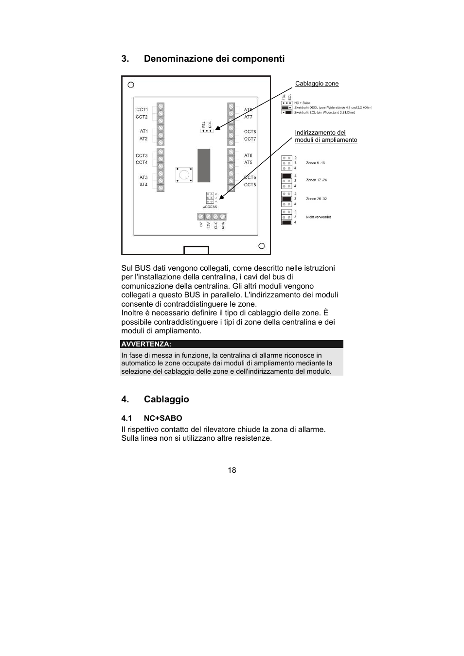 ABUS AZ4130 Terxon MX 8-zone Wired Extension User Manual | Page 18 / 20