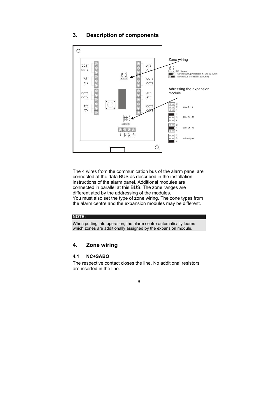 ABUS AZ4130 Terxon MX 8-zone Wired Extension User Manual | Page 6 / 20