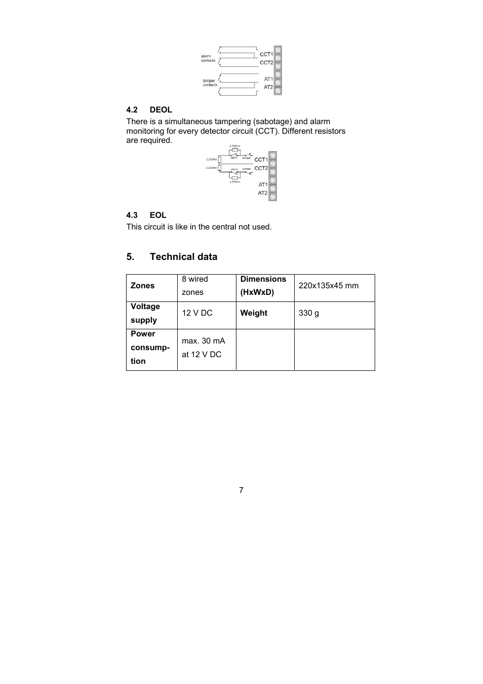 ABUS AZ4130 Terxon MX 8-zone Wired Extension User Manual | Page 7 / 20