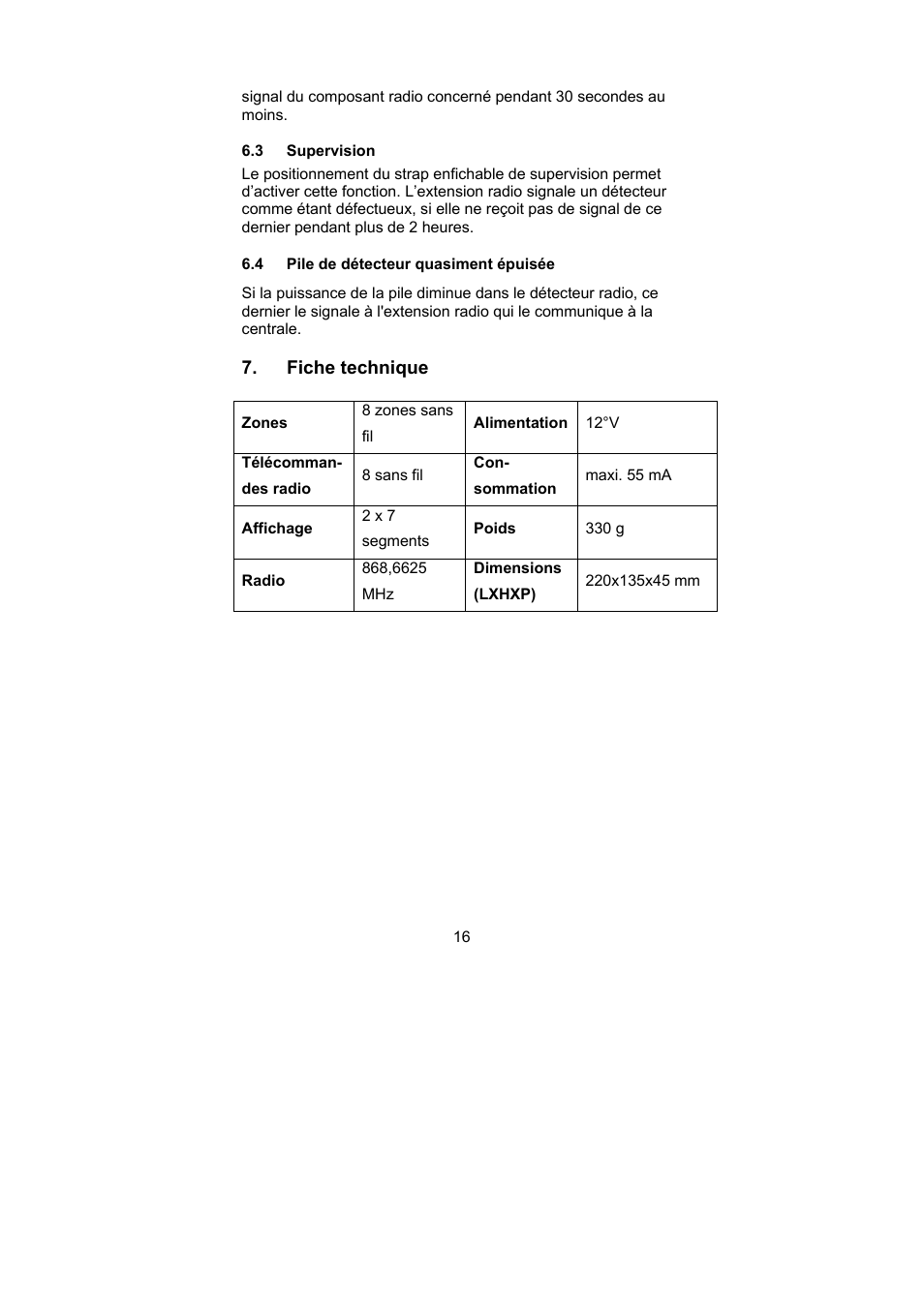 ABUS AZ4120 Terxon MX 8-zone Wireless Extension User Manual | Page 16 / 32