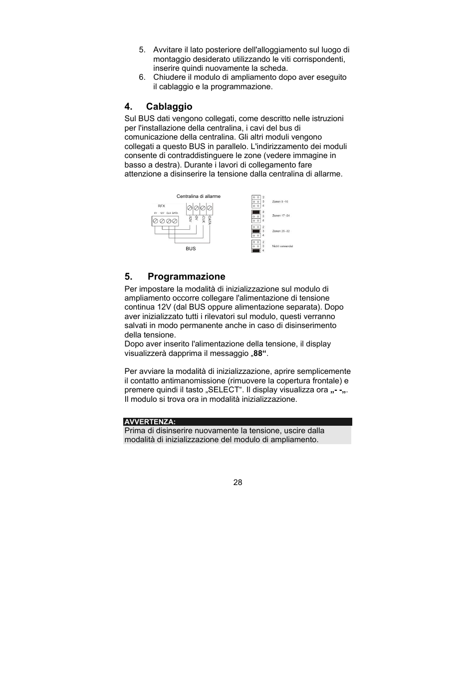 ABUS AZ4120 Terxon MX 8-zone Wireless Extension User Manual | Page 28 / 32