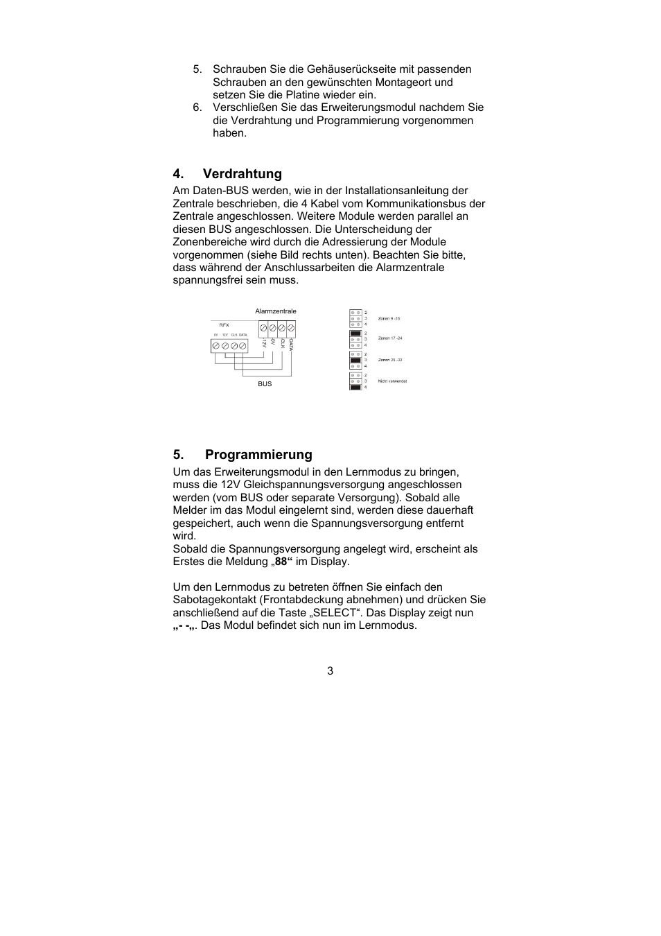 ABUS AZ4120 Terxon MX 8-zone Wireless Extension User Manual | Page 3 / 32