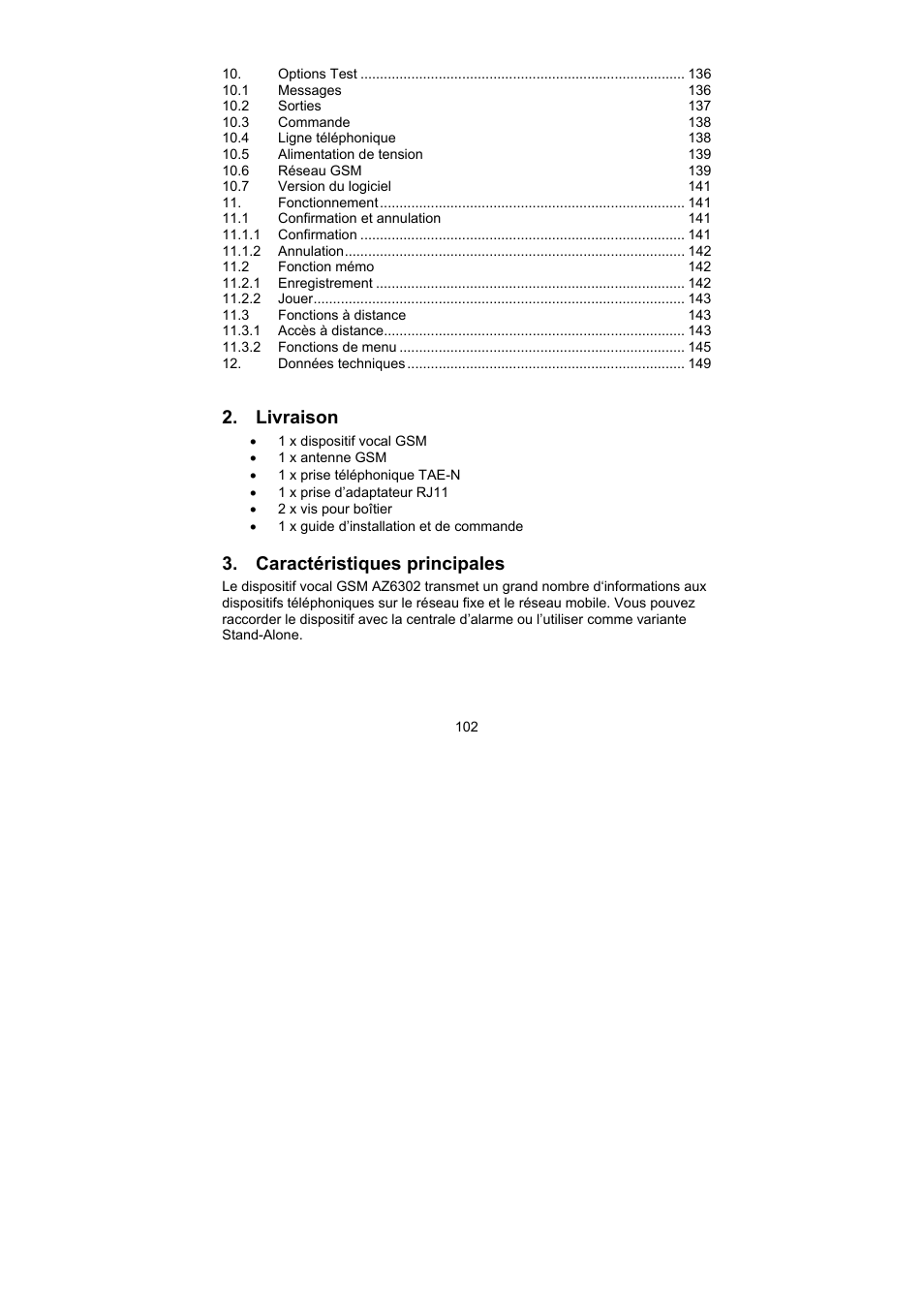 ABUS AZ6302 Terxon GSM dialer User Manual | Page 102 / 245