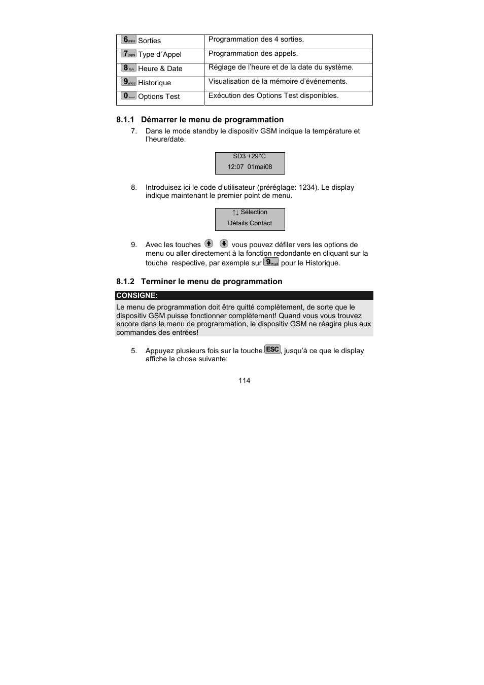 ABUS AZ6302 Terxon GSM dialer User Manual | Page 114 / 245