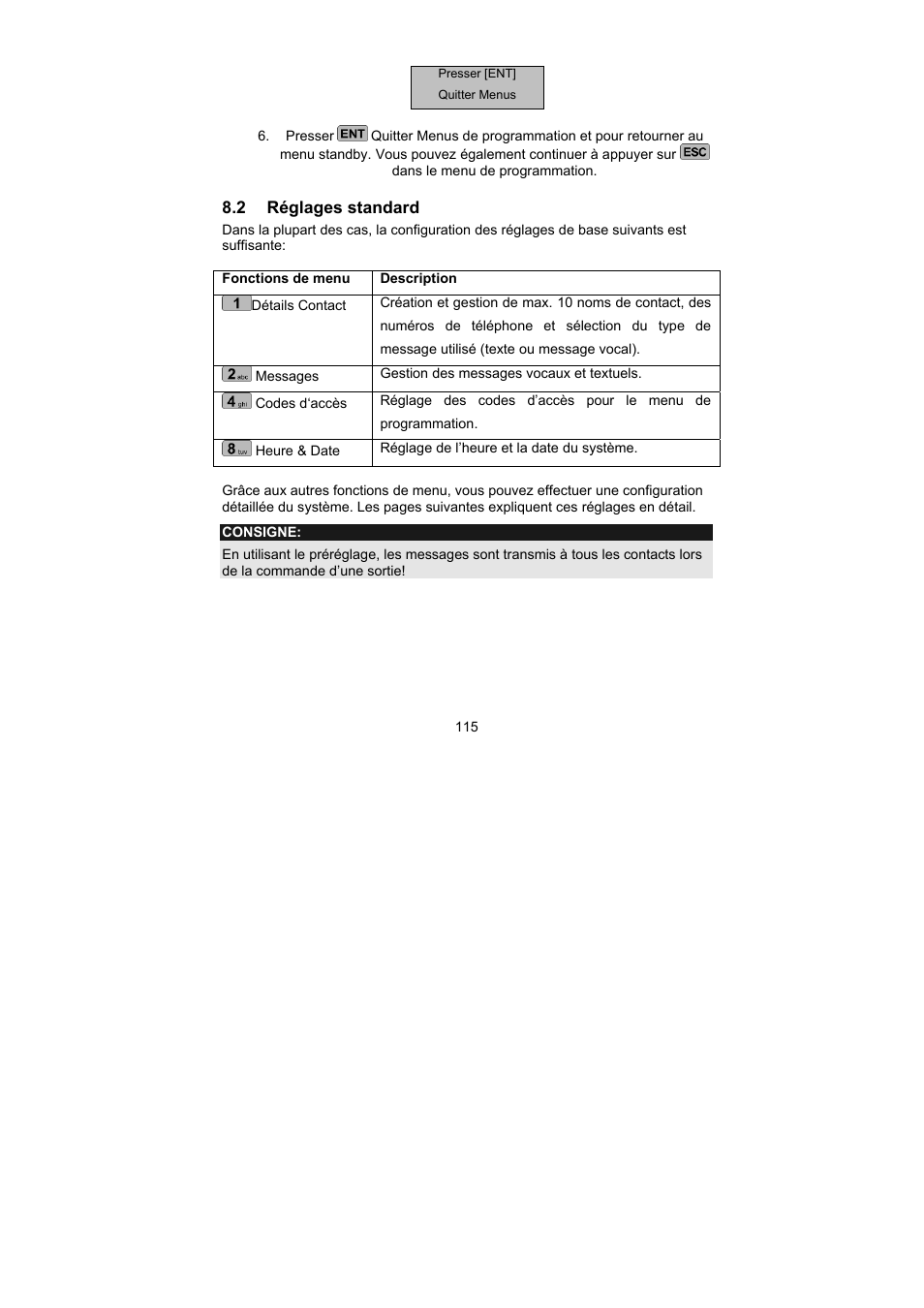 ABUS AZ6302 Terxon GSM dialer User Manual | Page 115 / 245