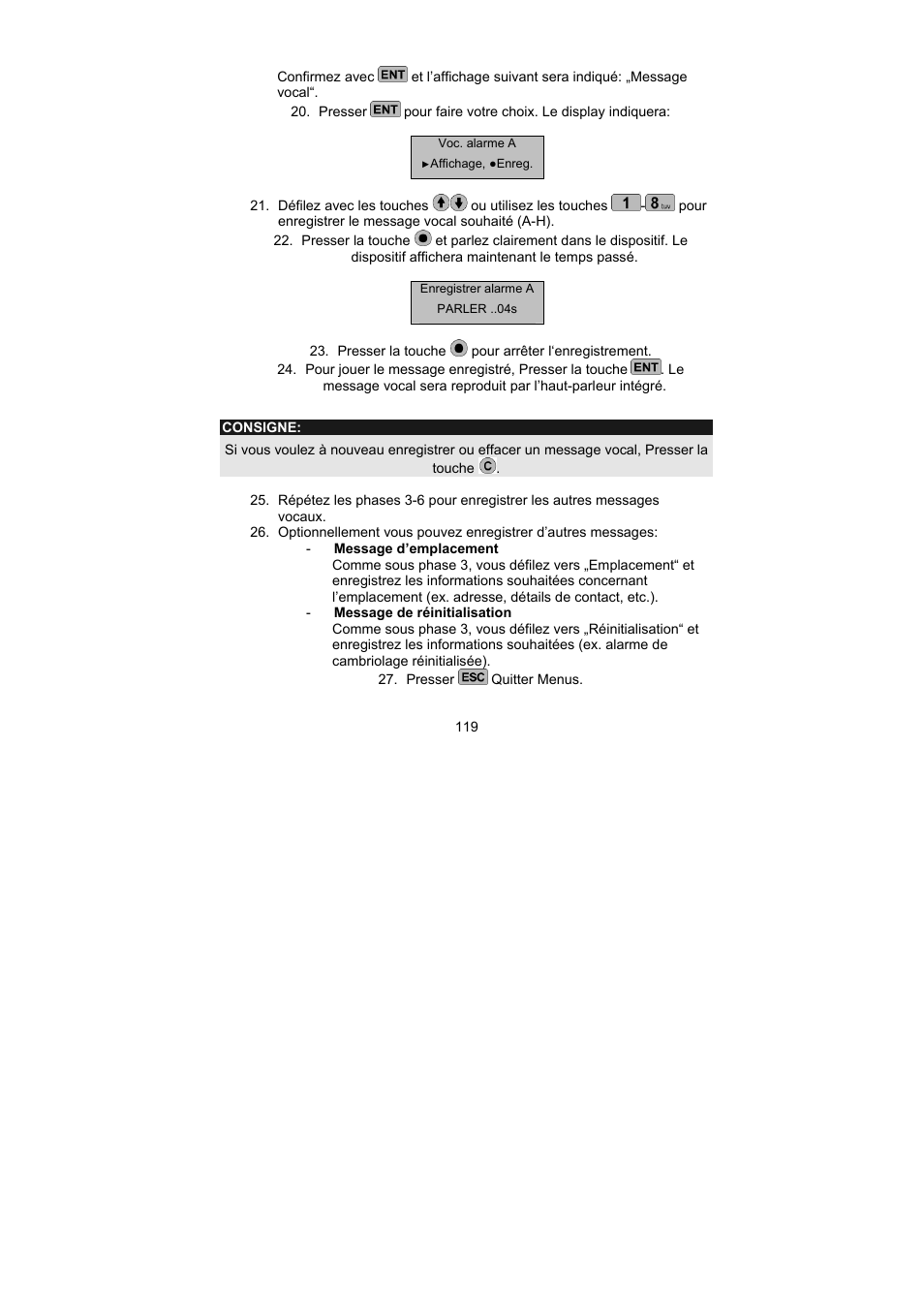 ABUS AZ6302 Terxon GSM dialer User Manual | Page 119 / 245