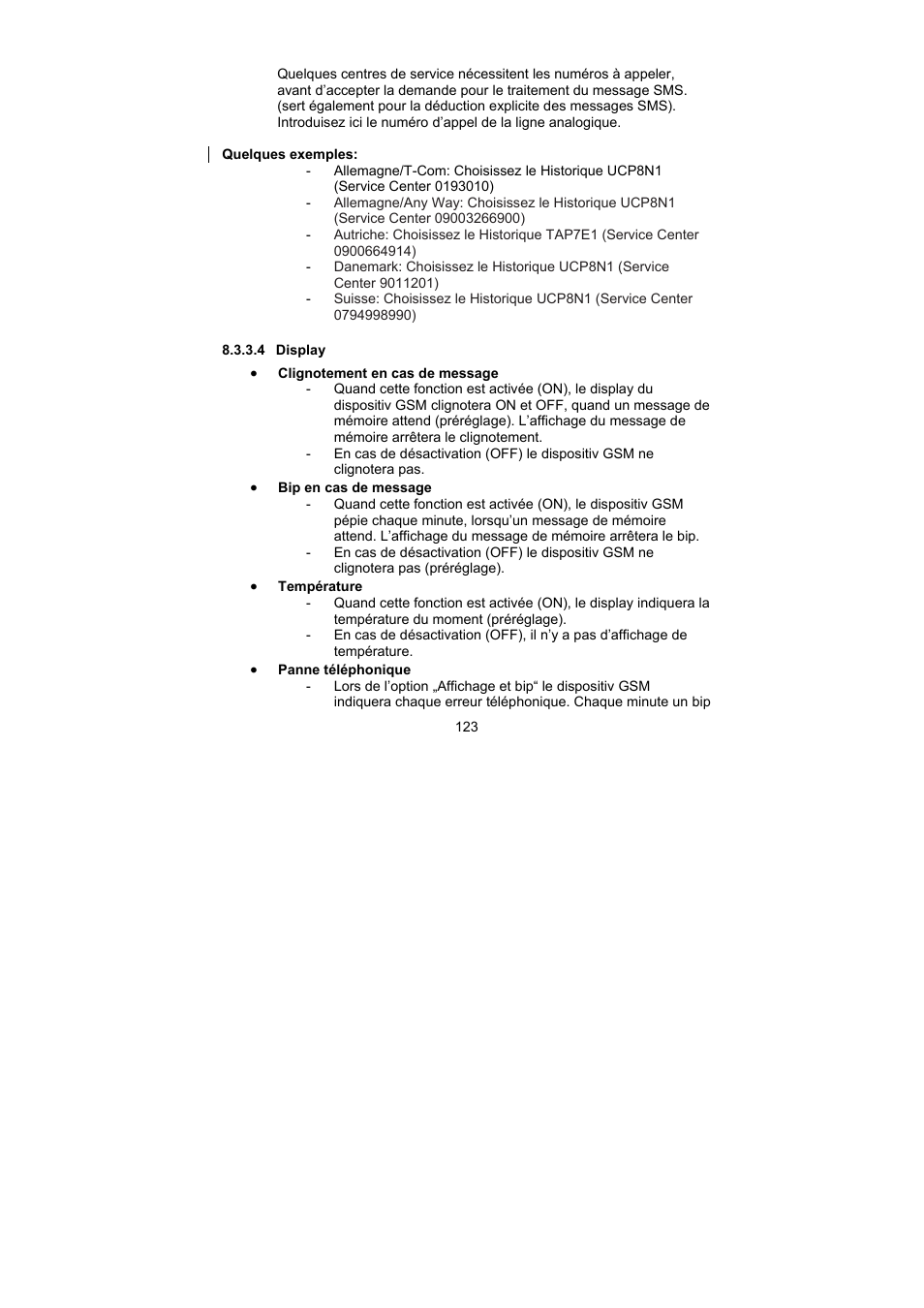 ABUS AZ6302 Terxon GSM dialer User Manual | Page 123 / 245