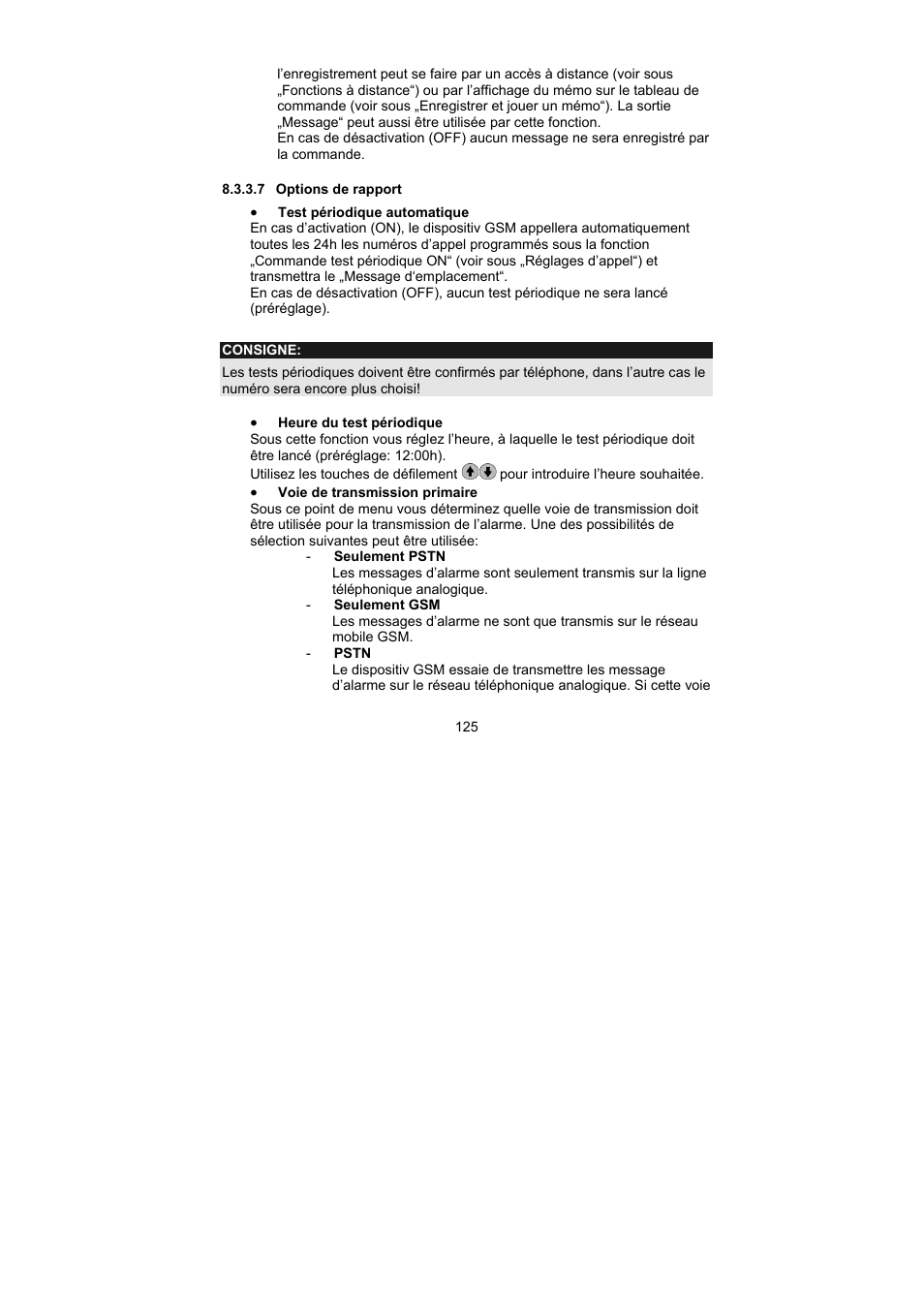 ABUS AZ6302 Terxon GSM dialer User Manual | Page 125 / 245