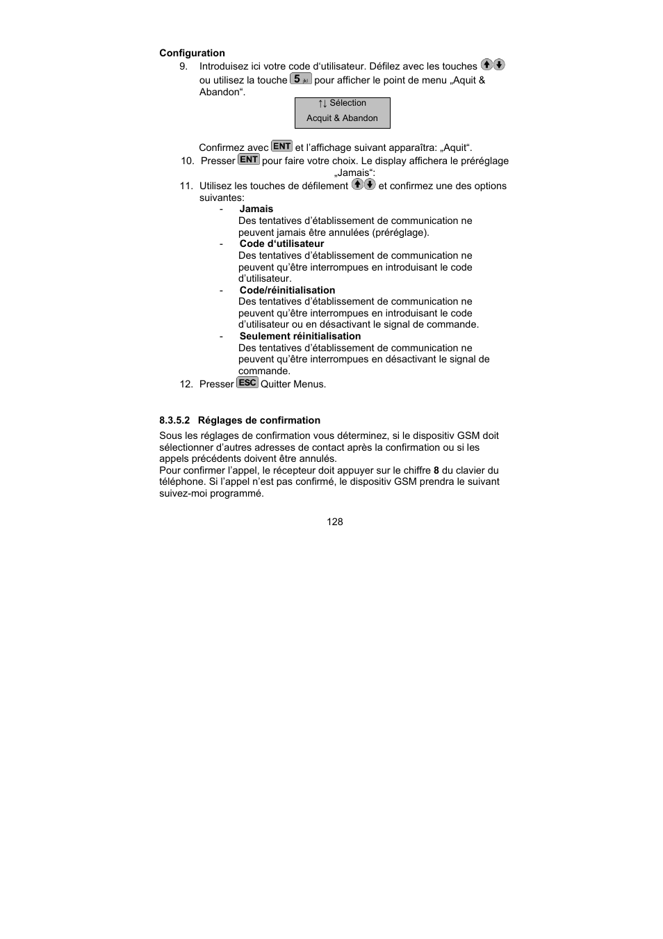 ABUS AZ6302 Terxon GSM dialer User Manual | Page 128 / 245