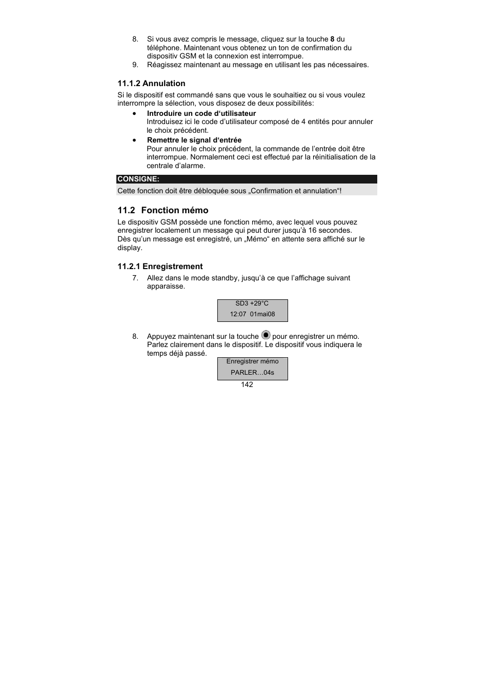 ABUS AZ6302 Terxon GSM dialer User Manual | Page 142 / 245