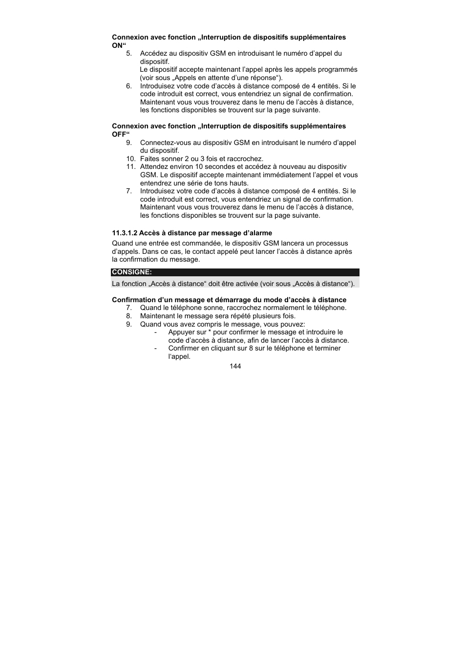 ABUS AZ6302 Terxon GSM dialer User Manual | Page 144 / 245
