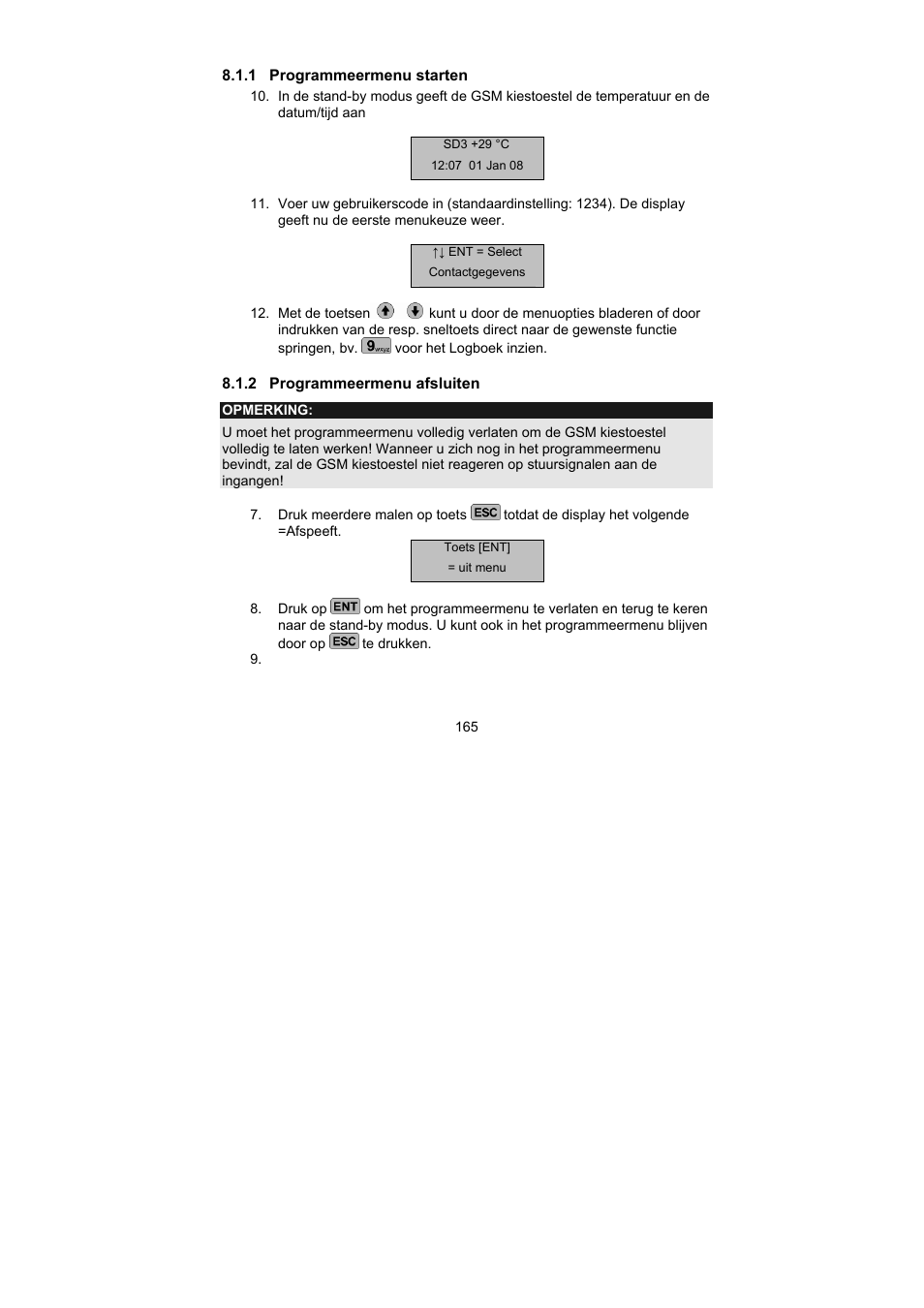 ABUS AZ6302 Terxon GSM dialer User Manual | Page 165 / 245