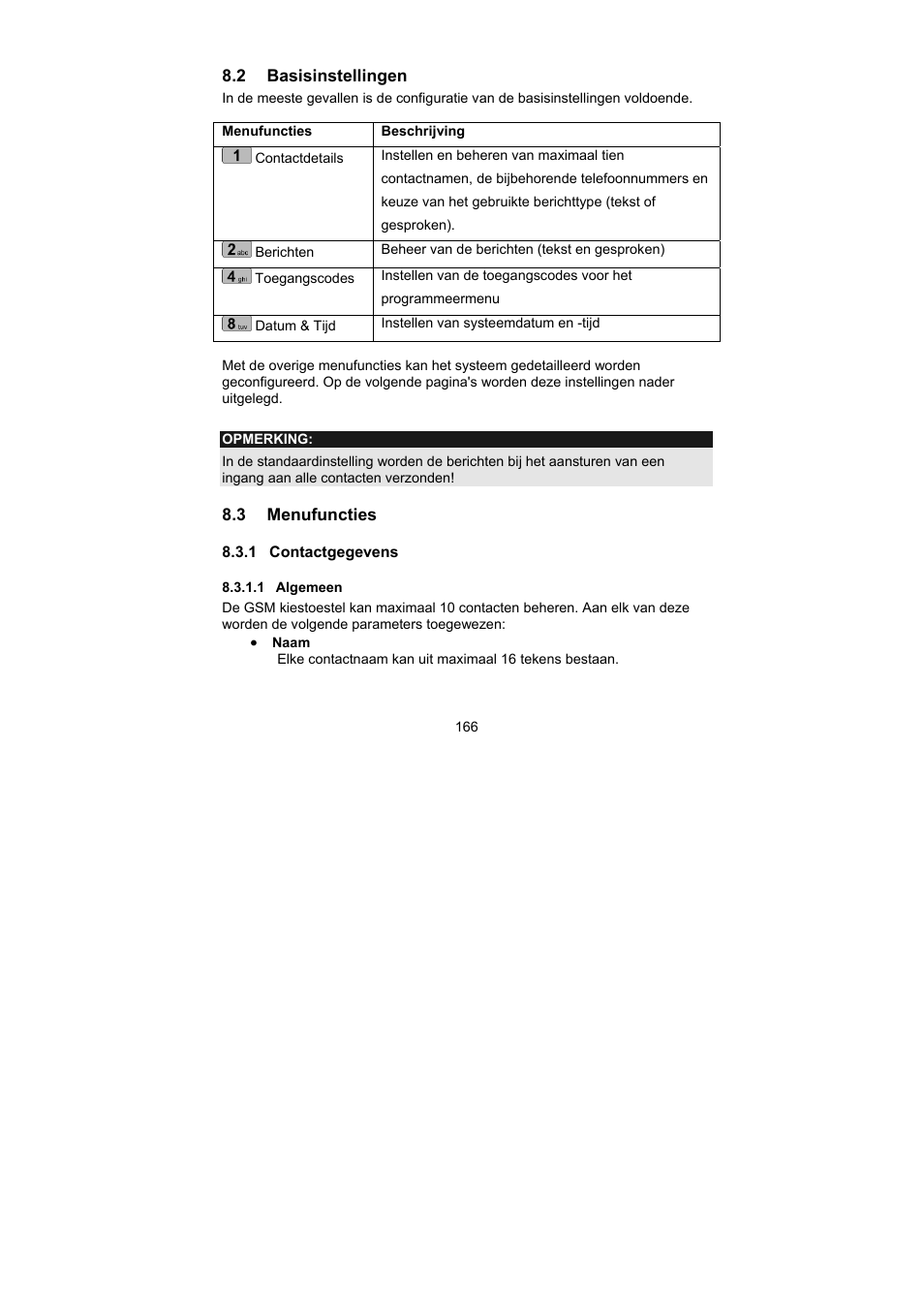 ABUS AZ6302 Terxon GSM dialer User Manual | Page 166 / 245