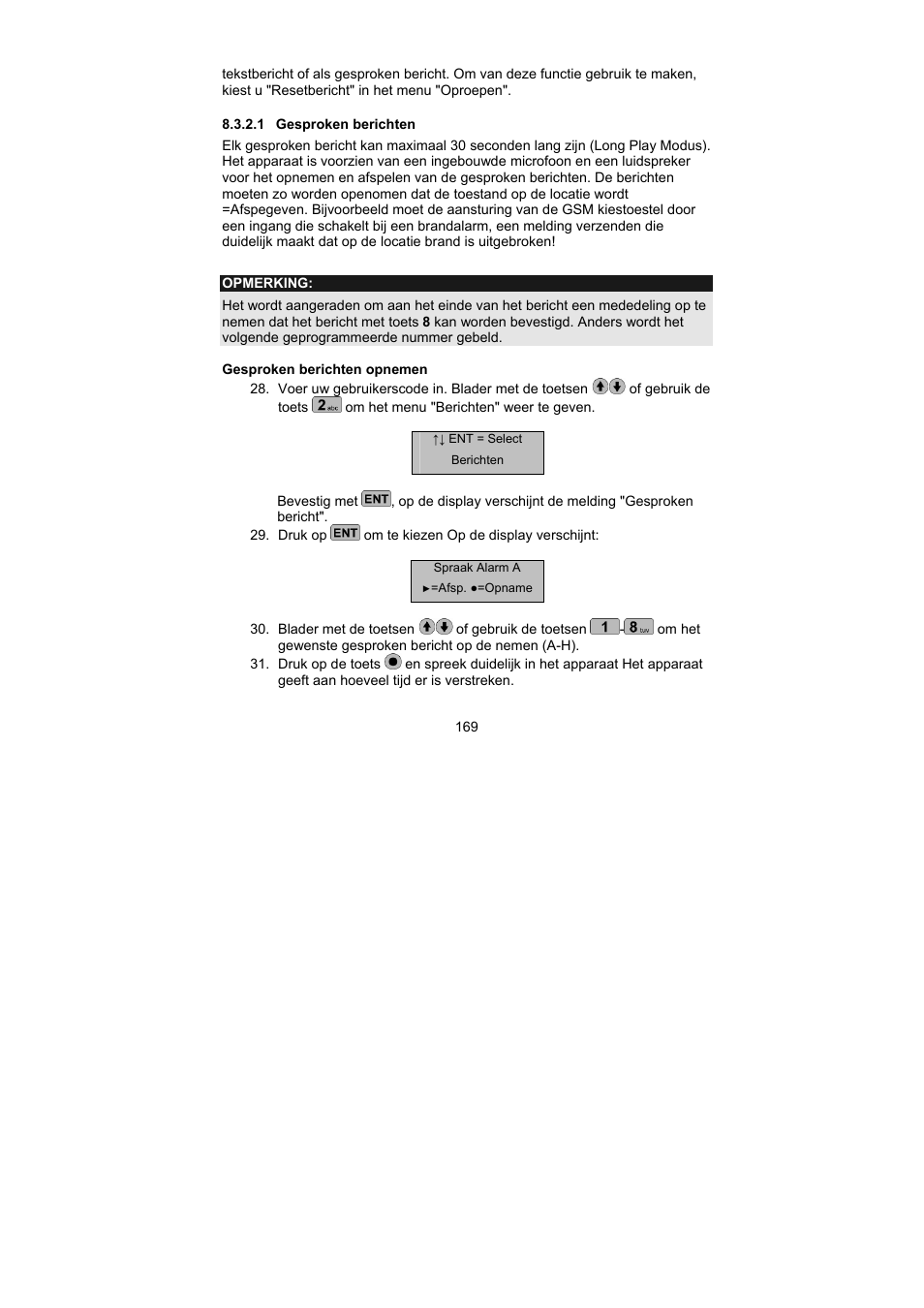 ABUS AZ6302 Terxon GSM dialer User Manual | Page 169 / 245