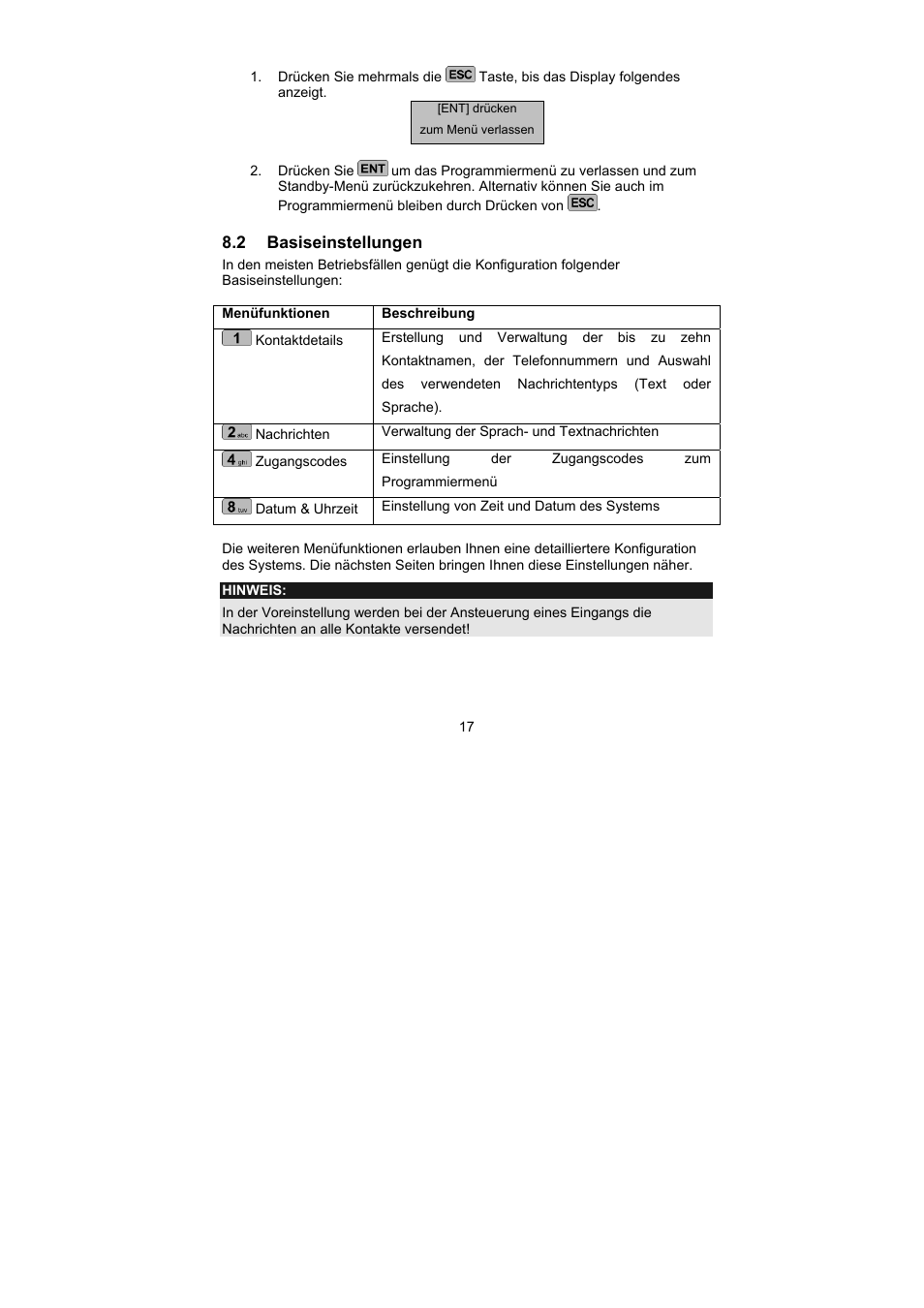 ABUS AZ6302 Terxon GSM dialer User Manual | Page 17 / 245