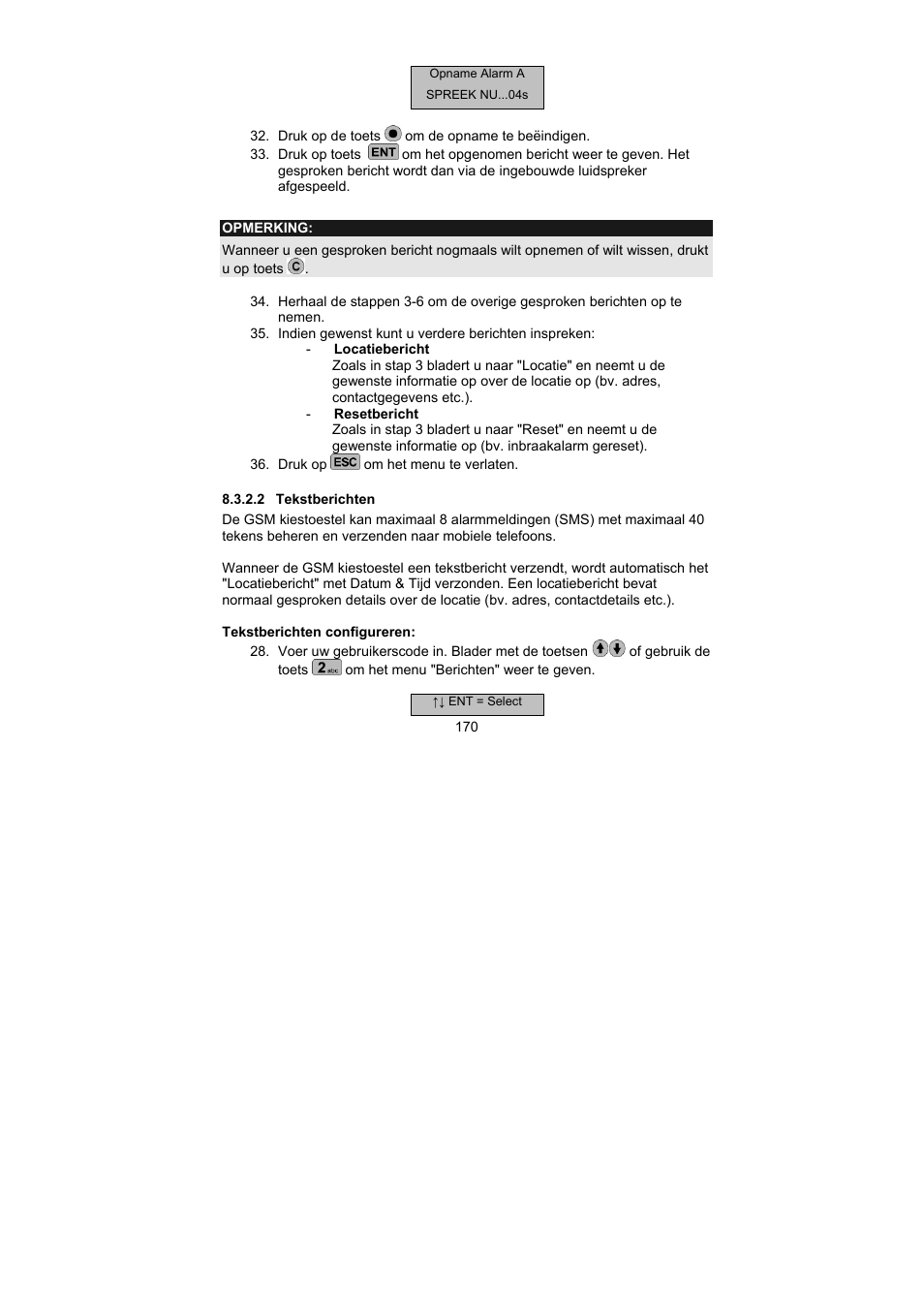 ABUS AZ6302 Terxon GSM dialer User Manual | Page 170 / 245