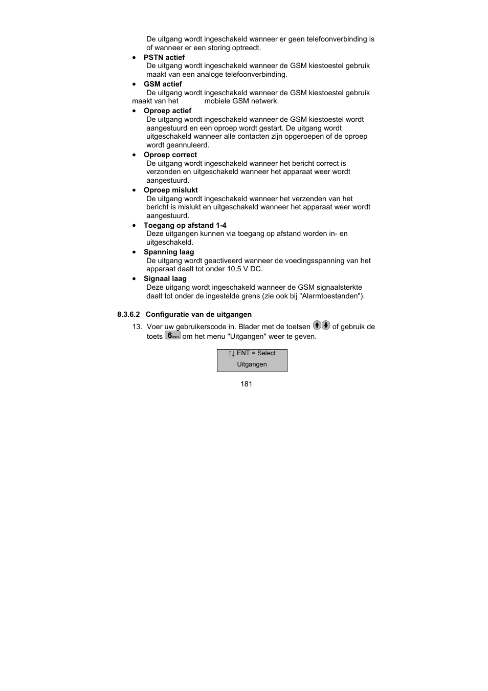 ABUS AZ6302 Terxon GSM dialer User Manual | Page 181 / 245