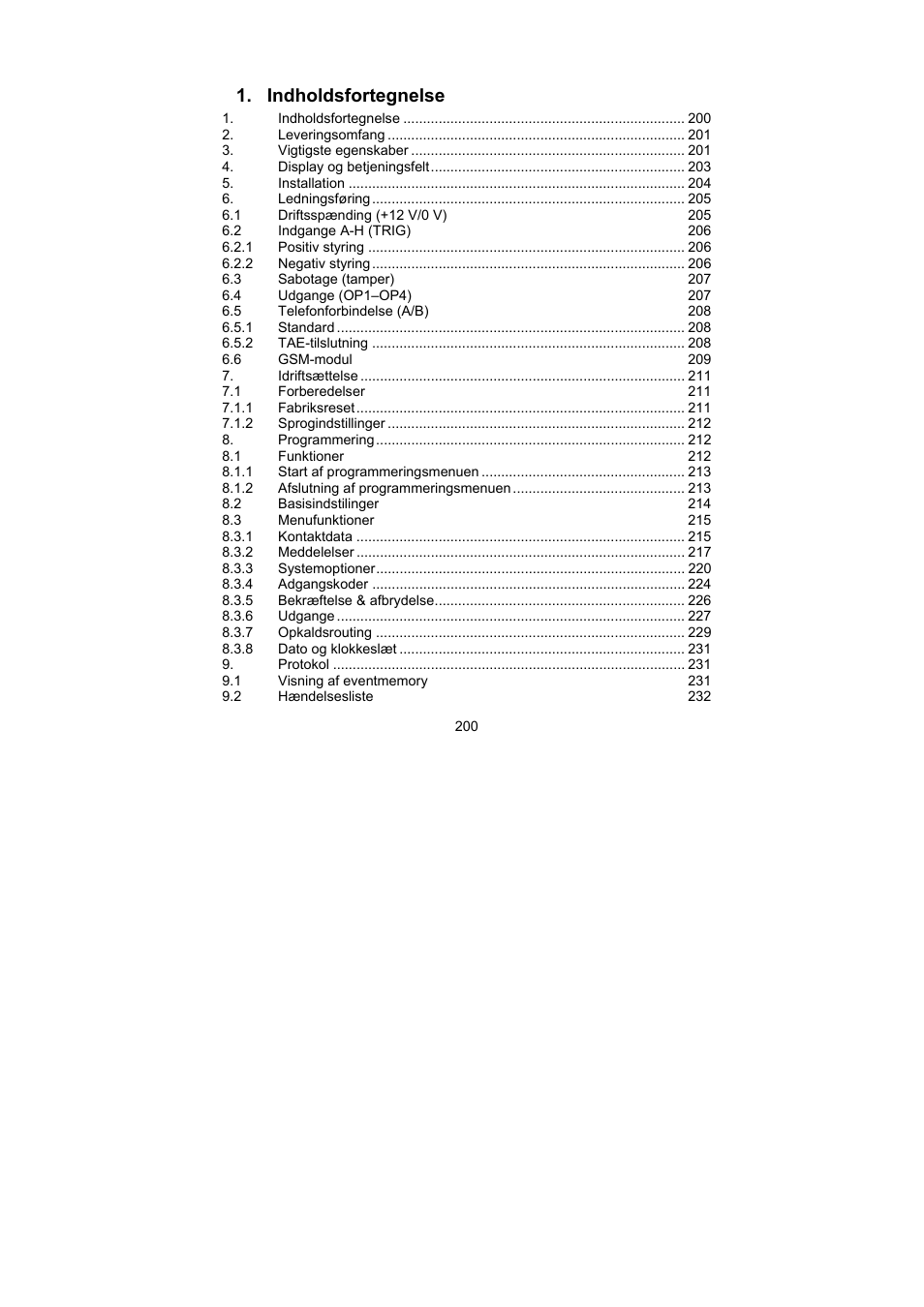 ABUS AZ6302 Terxon GSM dialer User Manual | Page 200 / 245