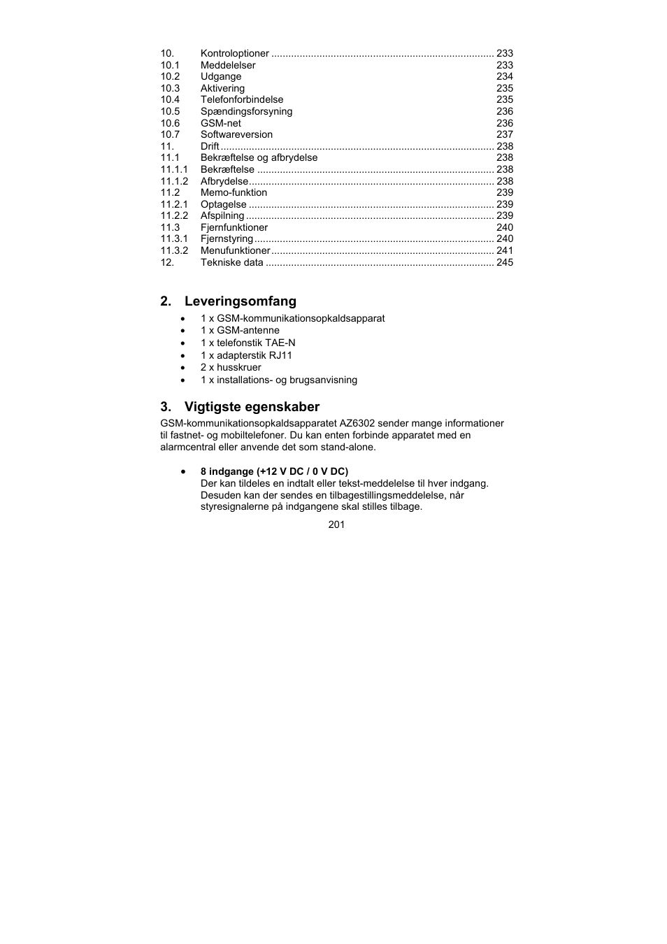 ABUS AZ6302 Terxon GSM dialer User Manual | Page 201 / 245