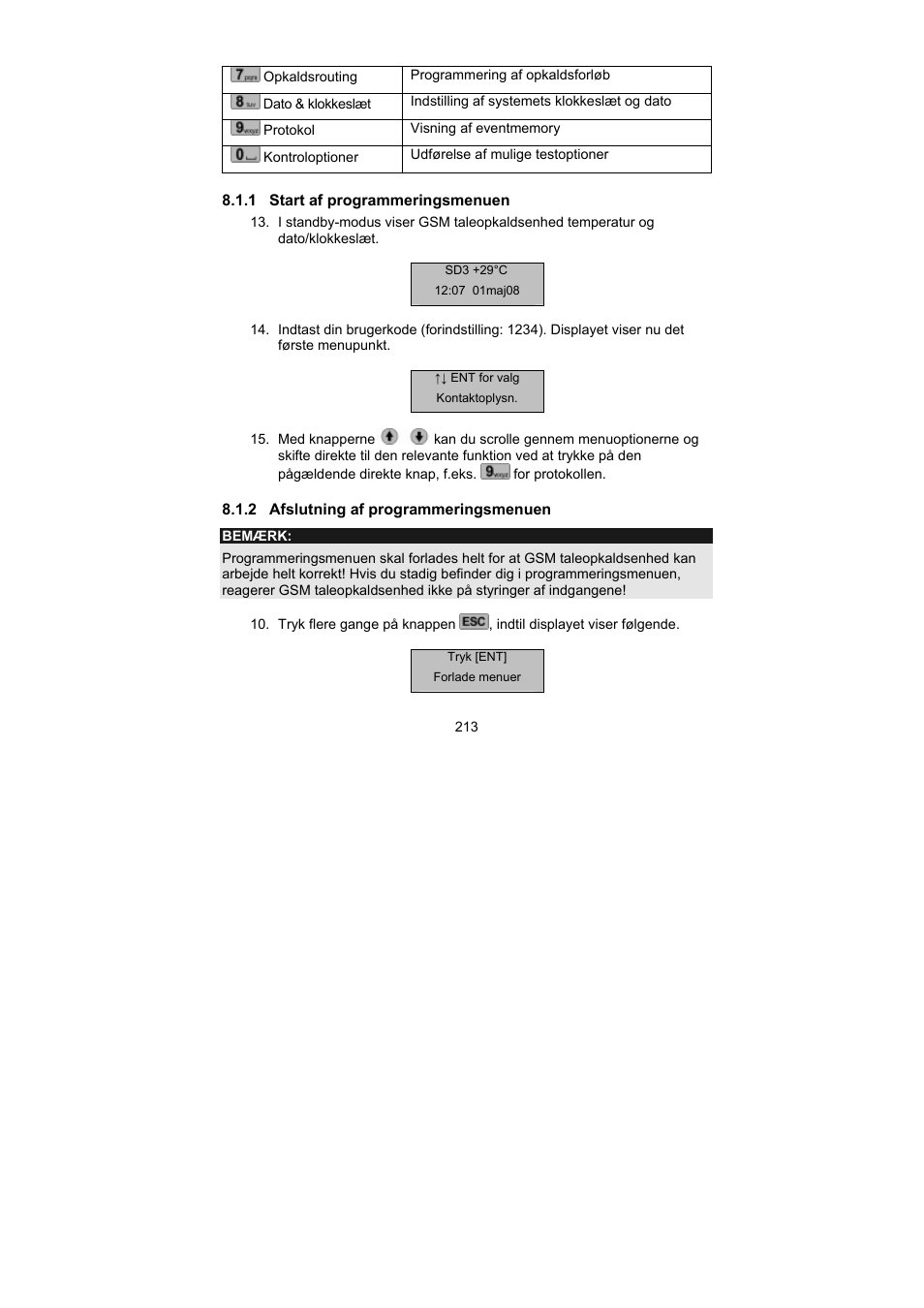 ABUS AZ6302 Terxon GSM dialer User Manual | Page 213 / 245