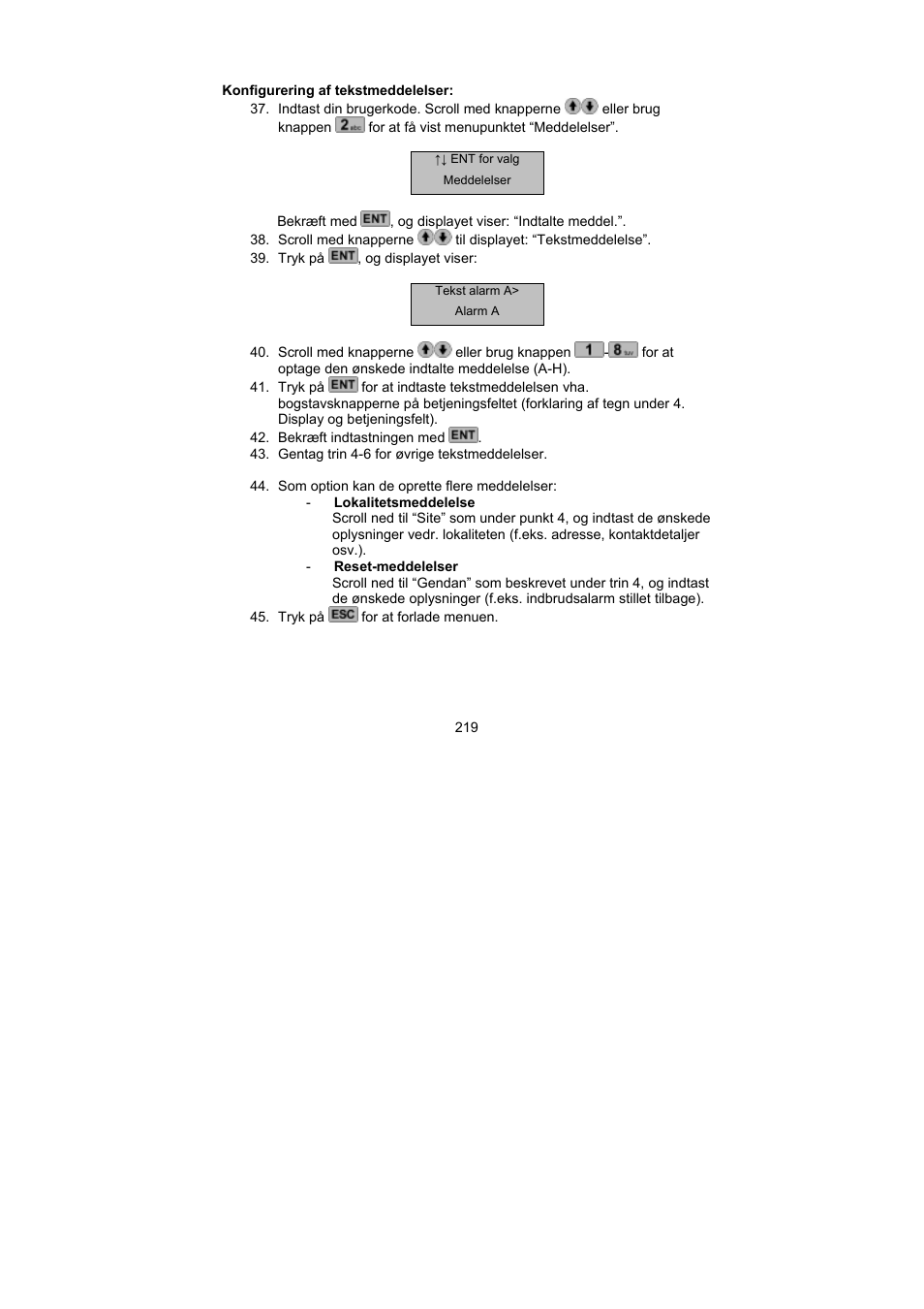 ABUS AZ6302 Terxon GSM dialer User Manual | Page 219 / 245