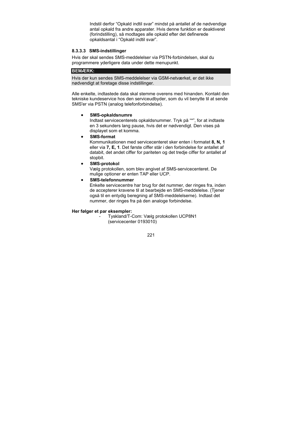 ABUS AZ6302 Terxon GSM dialer User Manual | Page 221 / 245