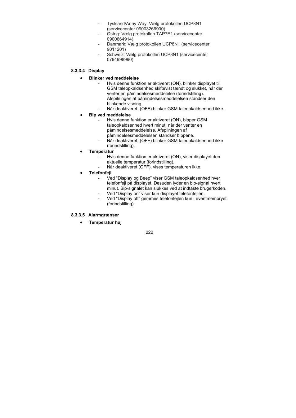 ABUS AZ6302 Terxon GSM dialer User Manual | Page 222 / 245