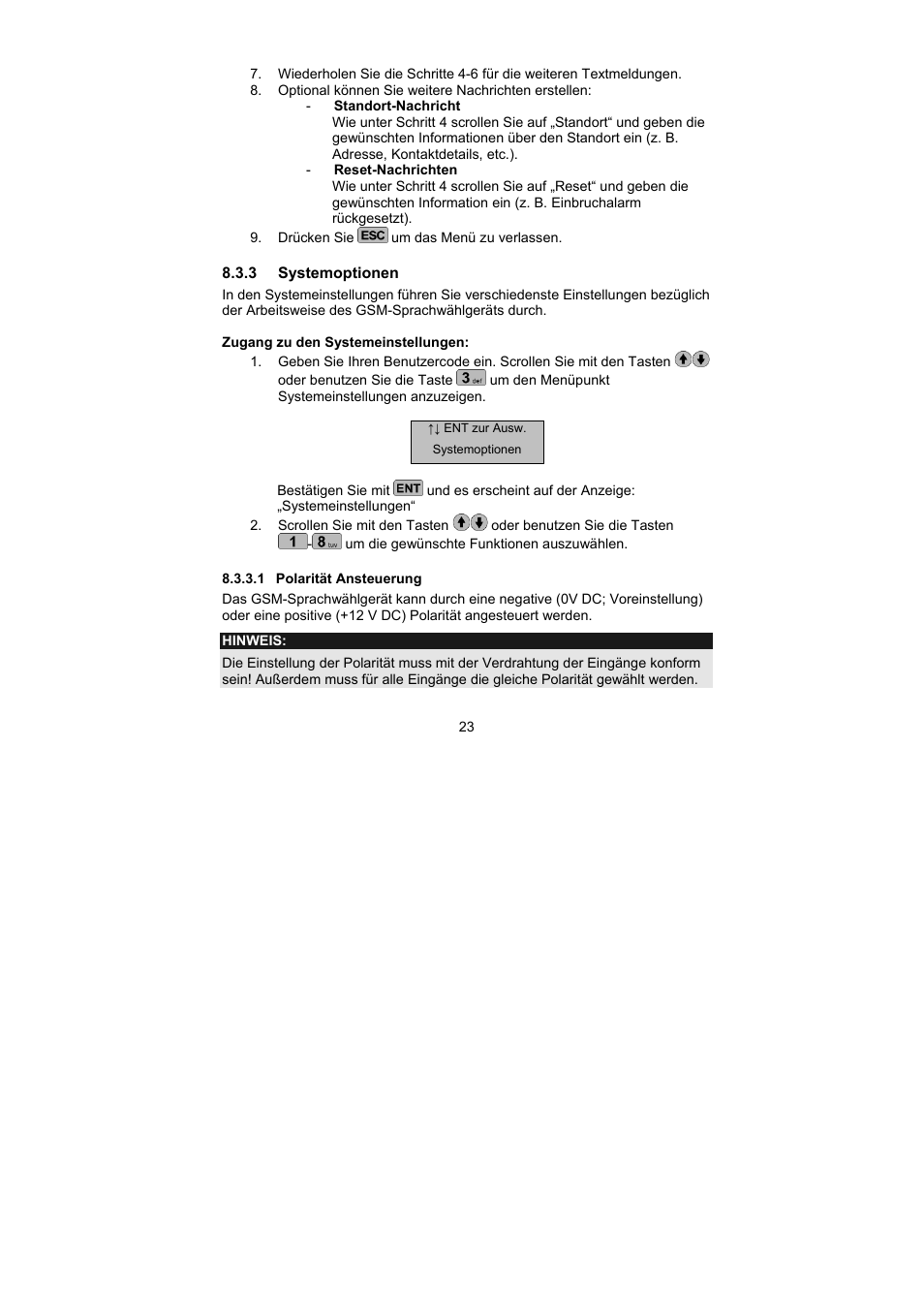ABUS AZ6302 Terxon GSM dialer User Manual | Page 23 / 245