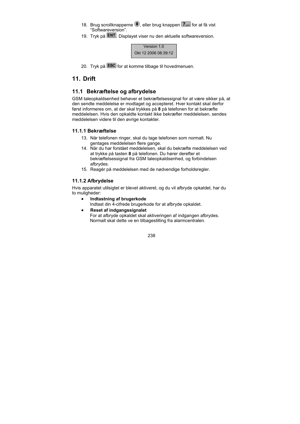 Drift | ABUS AZ6302 Terxon GSM dialer User Manual | Page 238 / 245