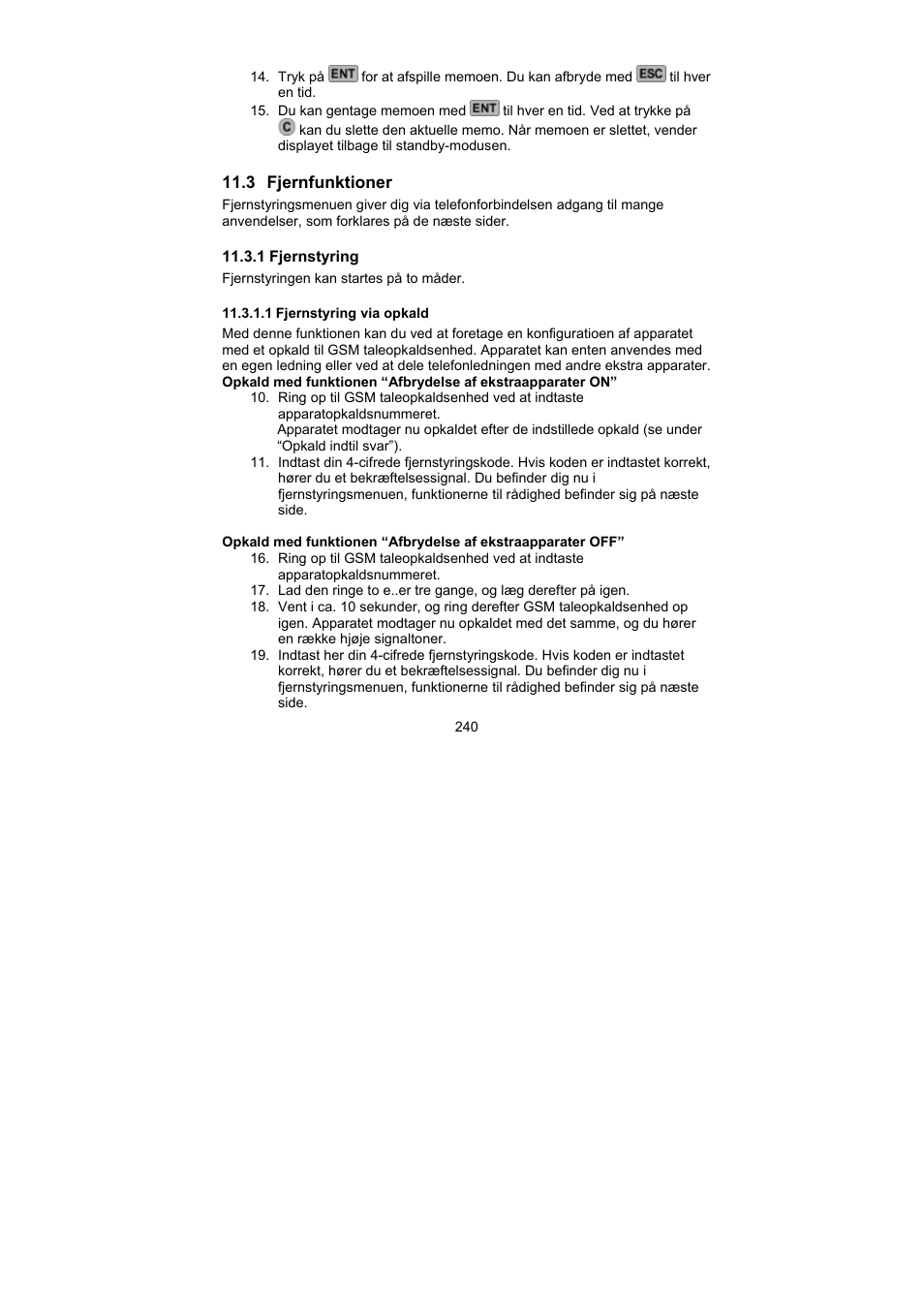 ABUS AZ6302 Terxon GSM dialer User Manual | Page 240 / 245