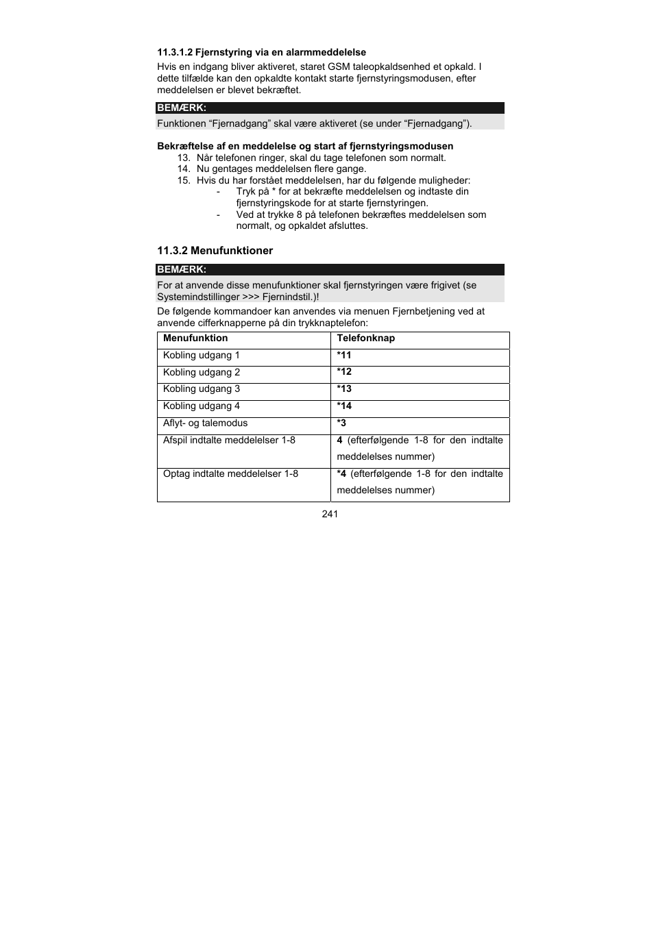 ABUS AZ6302 Terxon GSM dialer User Manual | Page 241 / 245