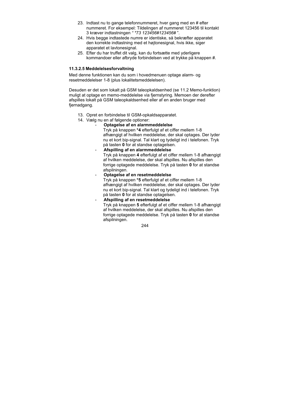 ABUS AZ6302 Terxon GSM dialer User Manual | Page 244 / 245
